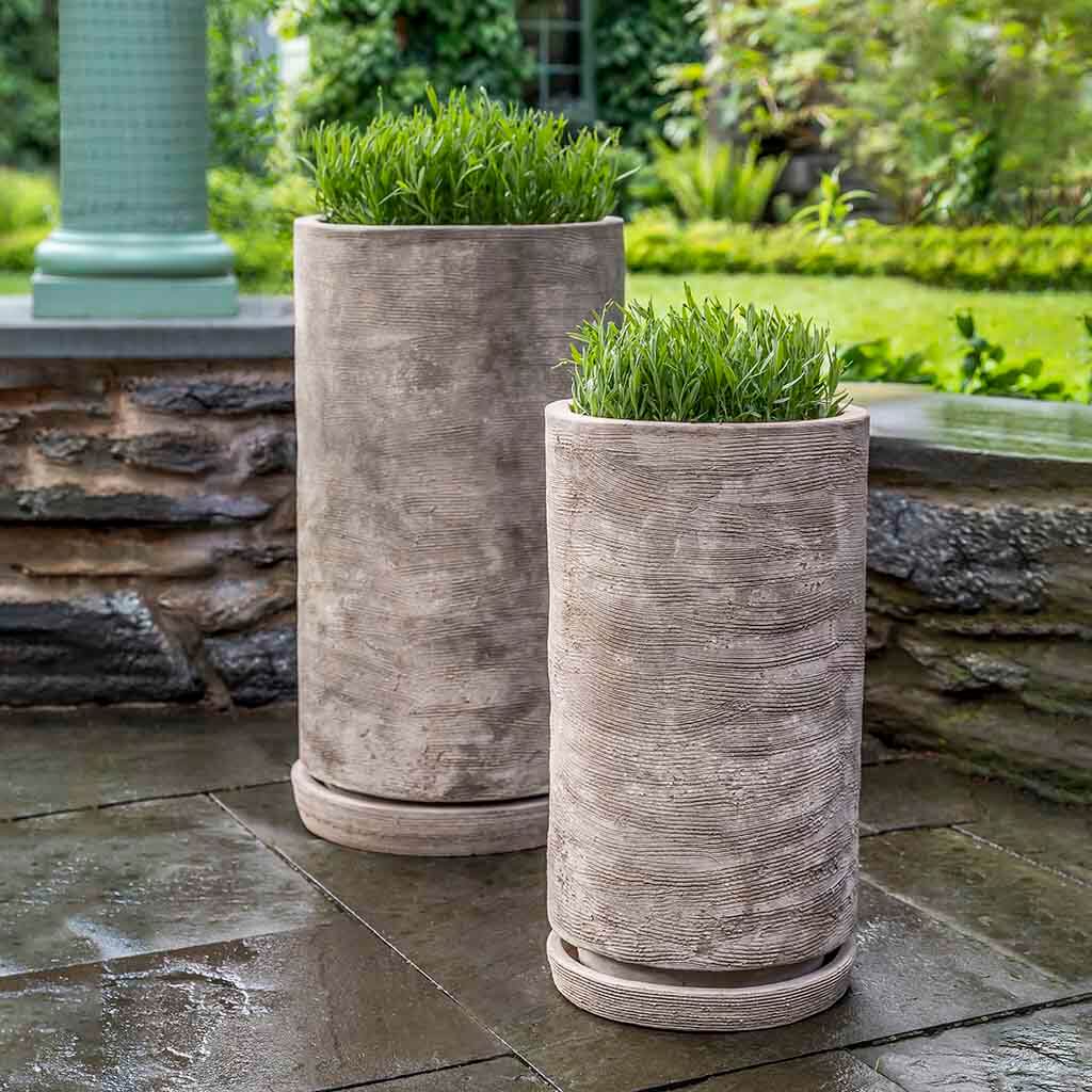 Campania Sgraffito Planter, Tall Planter, Set of 2 - 6473-2402 - Image 2