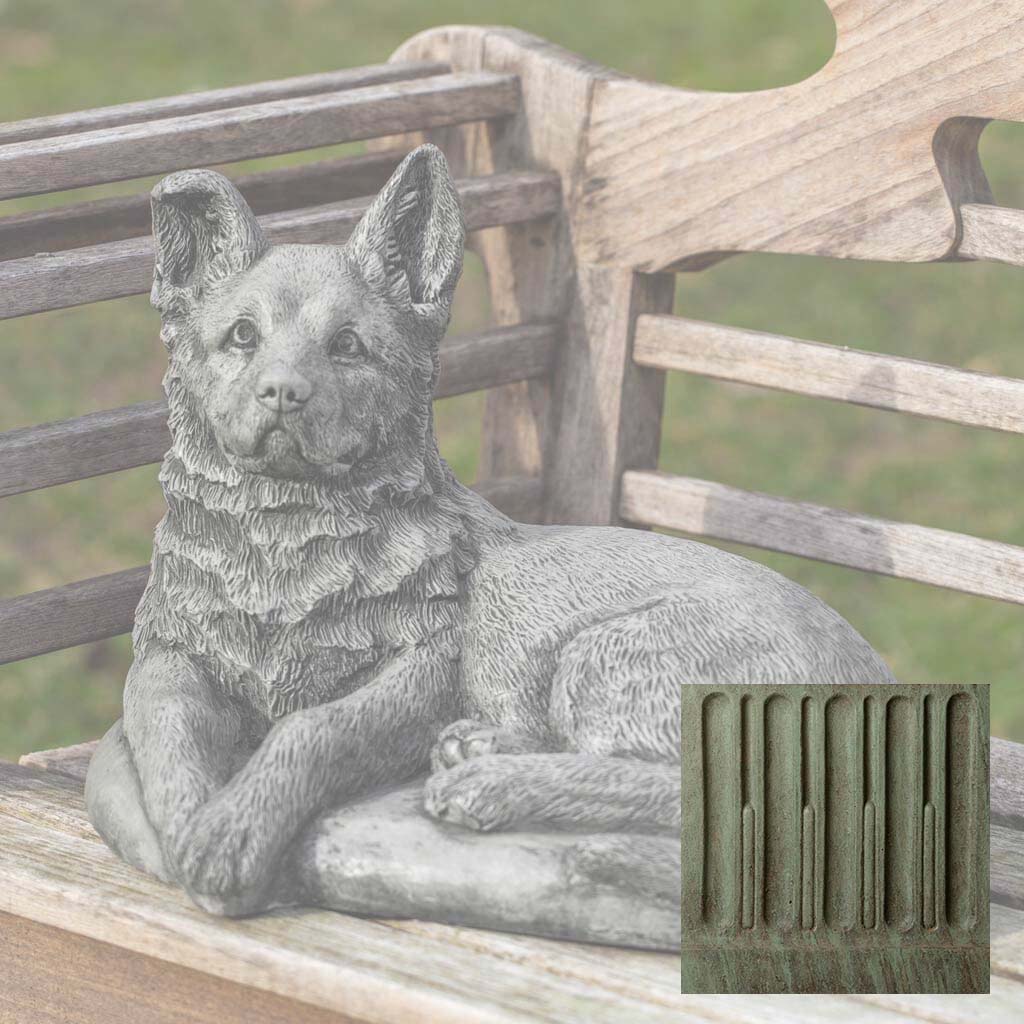 Campania Shepherd Pup Garden Statue - A-519 - Image 4