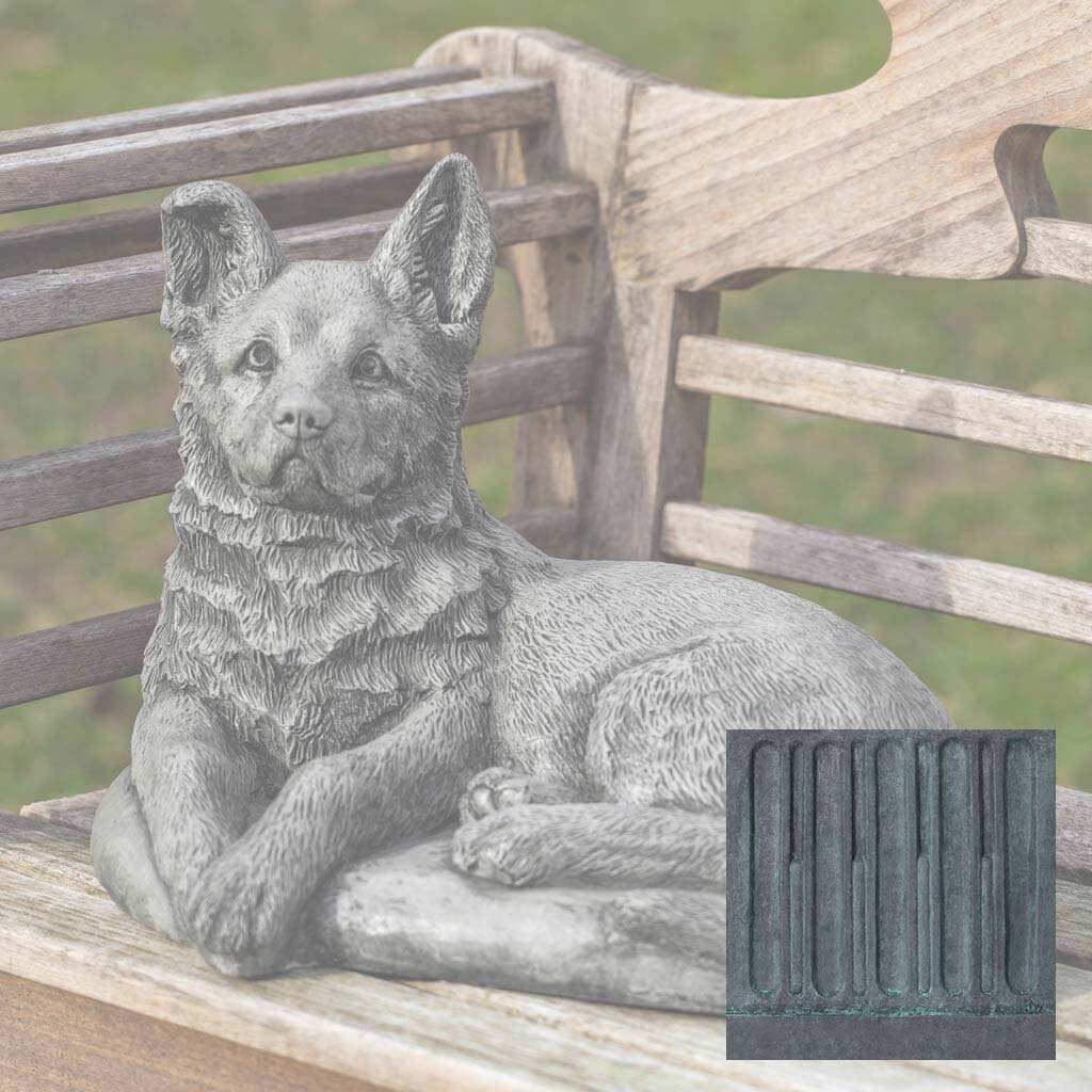 Campania Shepherd Pup Garden Statue - A-519 - Image 9