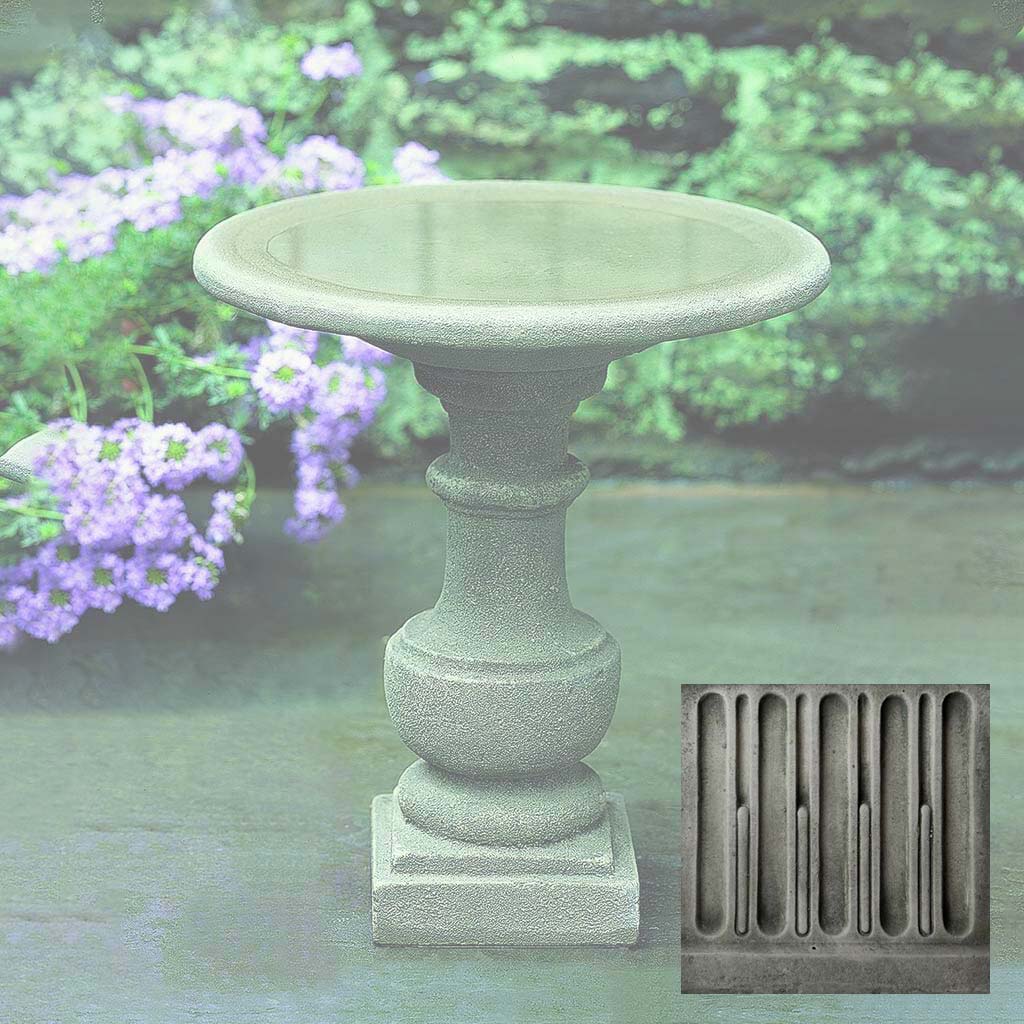 Campania Siena Birdbath - B-075 - Image 3