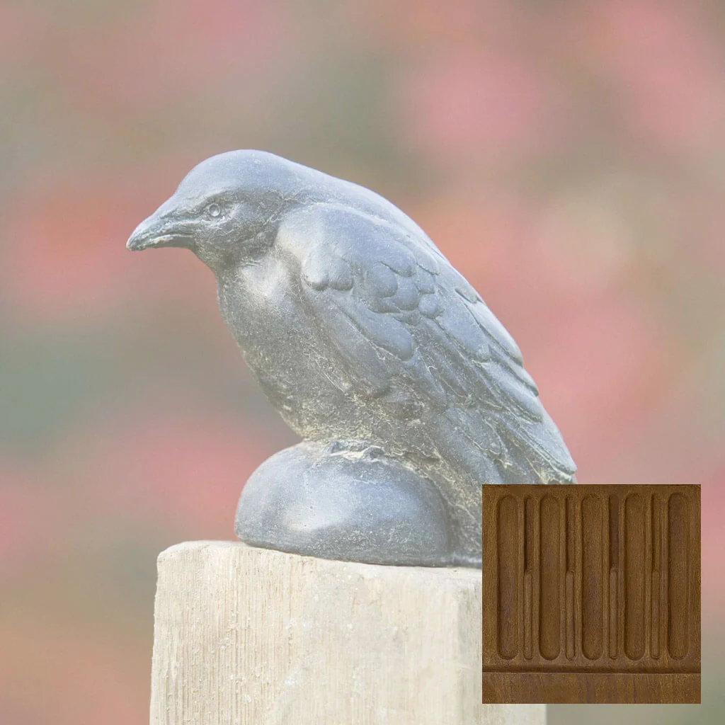 Campania Small Raven Garden Statue - A-357 - Image 12