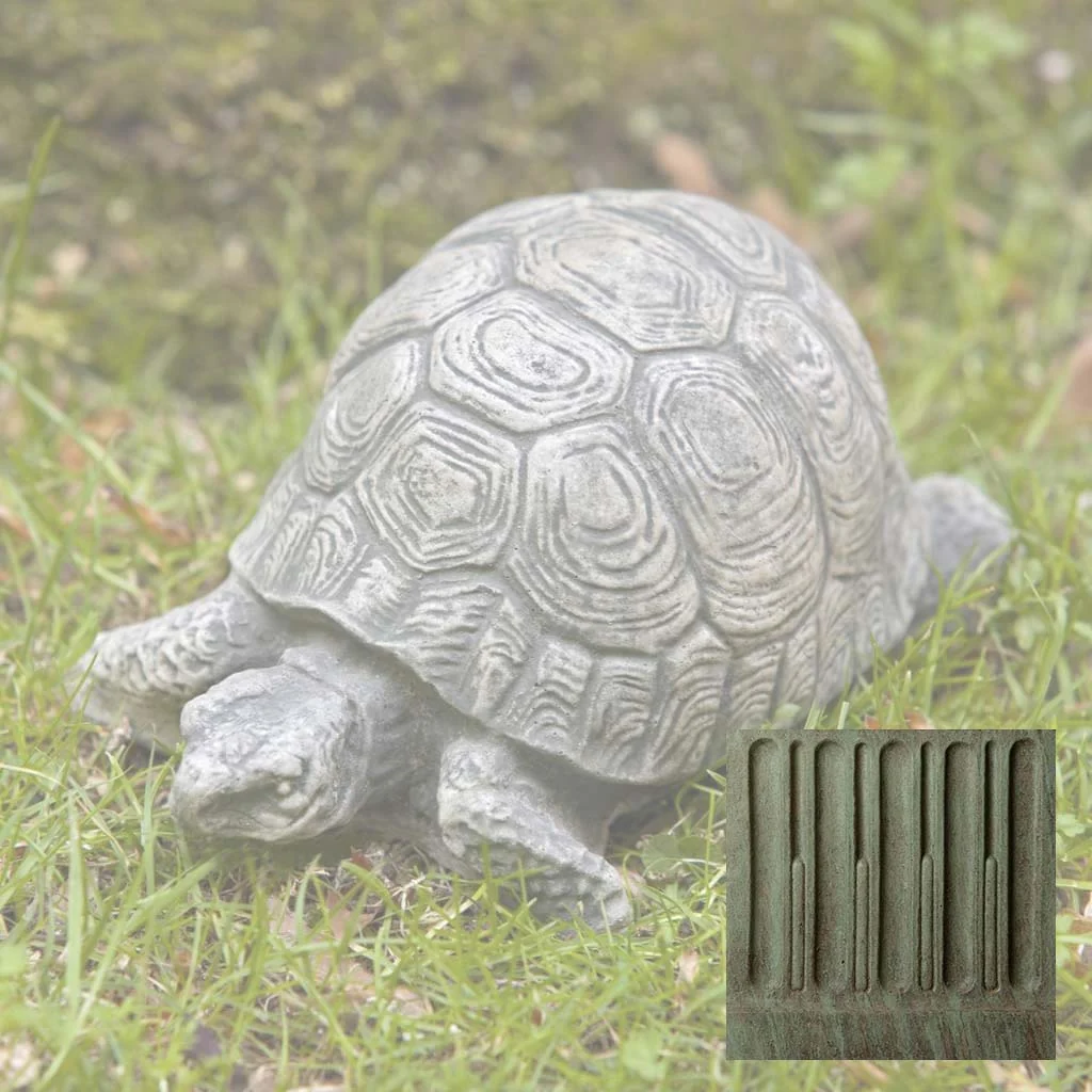 Campania Small Turtle Garden Statue - A-093 - Image 5