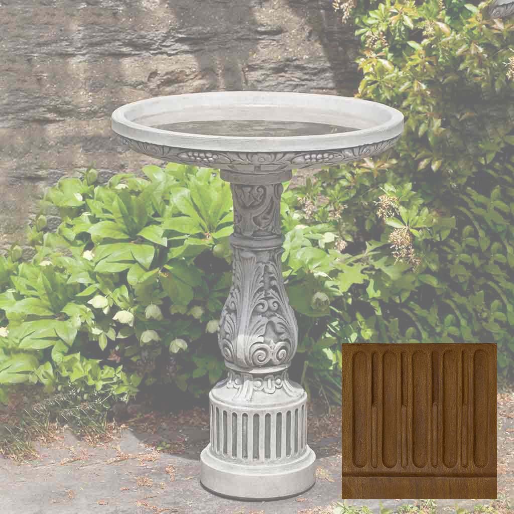 Campania Smithsonian Cottage Garden Birdbath - B-155 - Image 13