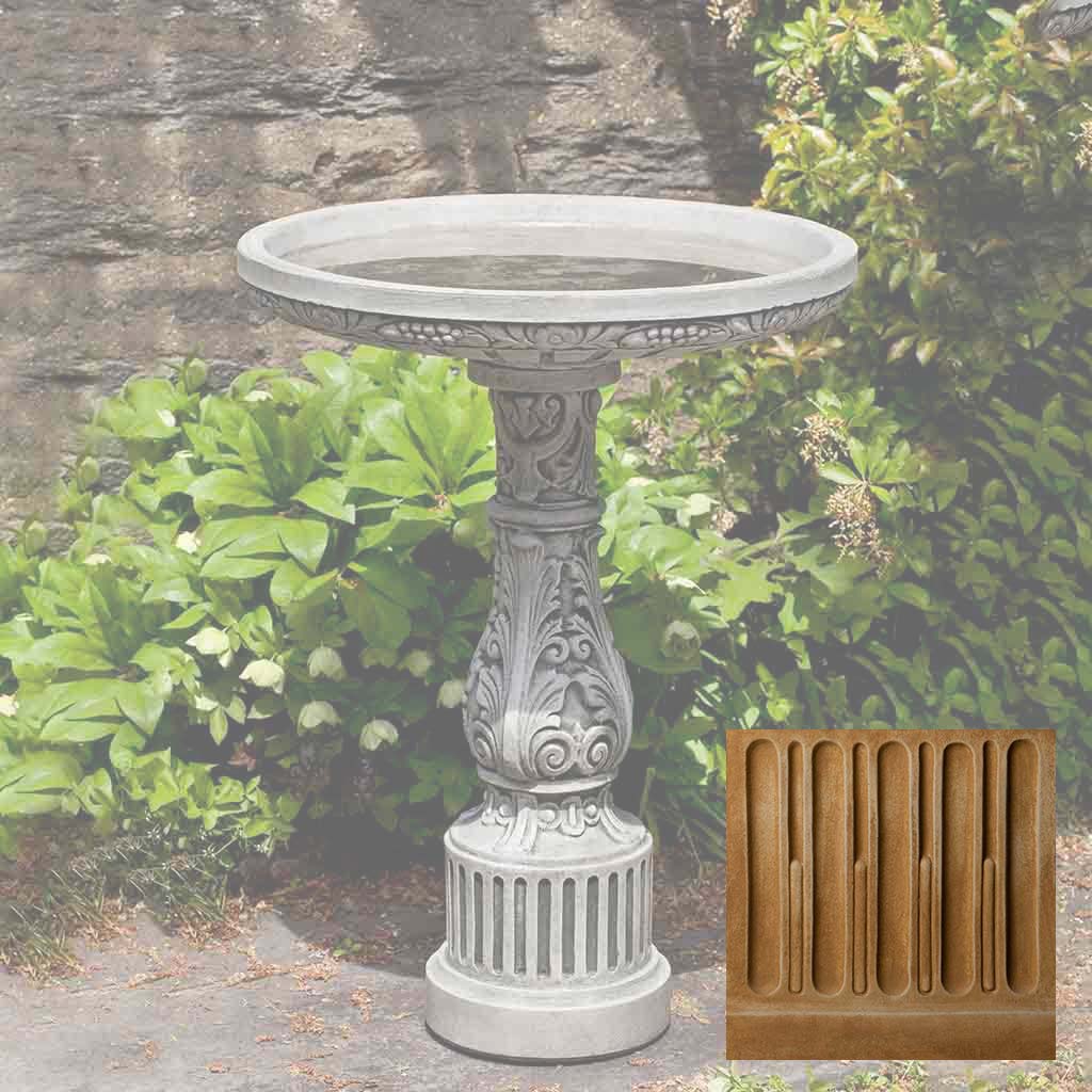 Campania Smithsonian Cottage Garden Birdbath - B-155 - Image 15