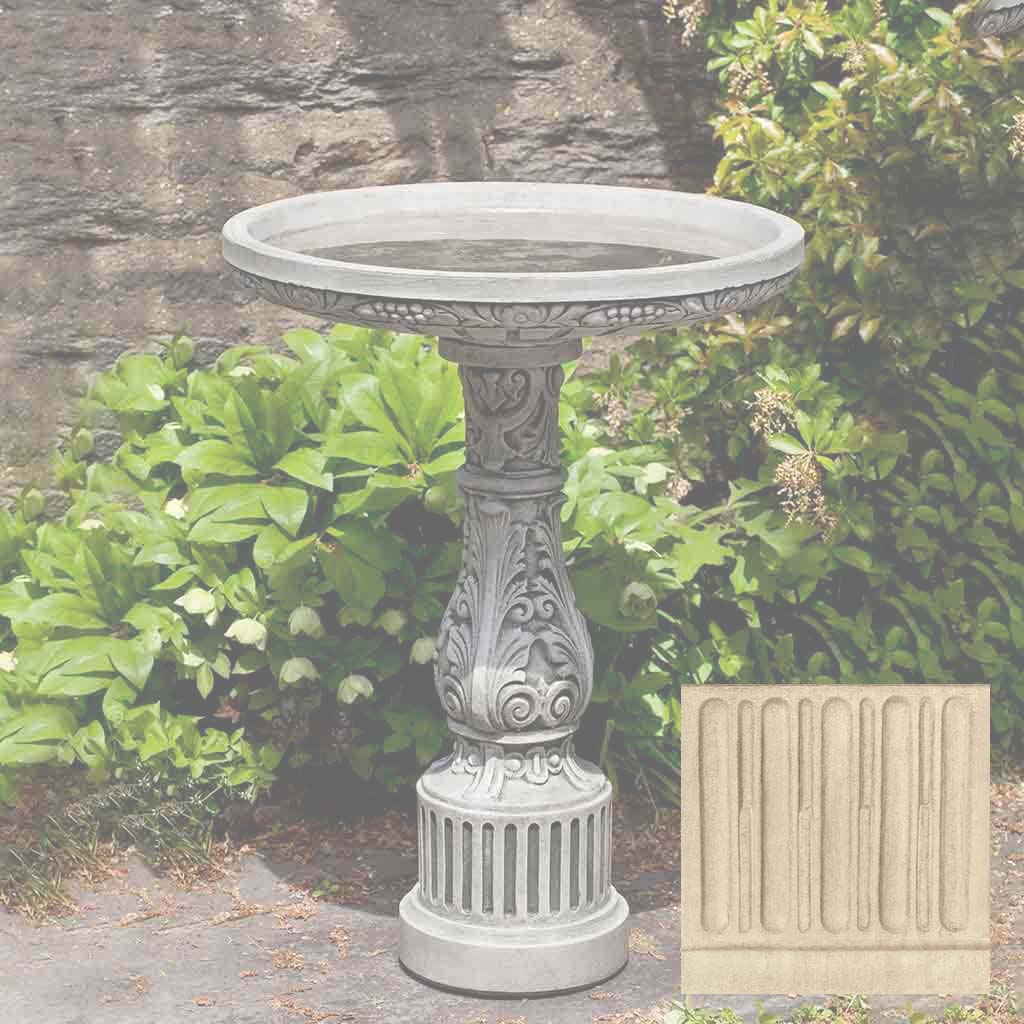 Campania Smithsonian Cottage Garden Birdbath - B-155 - Image 7