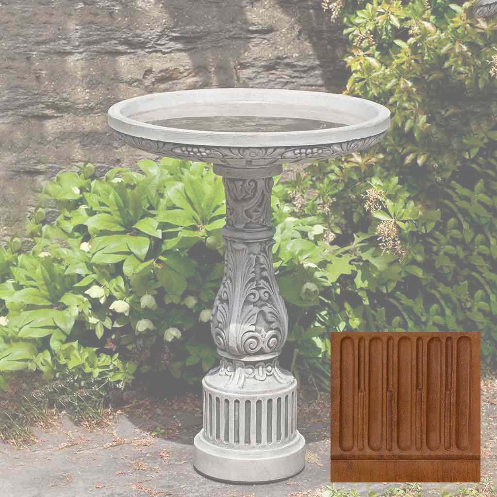 Campania Smithsonian Cottage Garden Birdbath - B-155 - Image 8