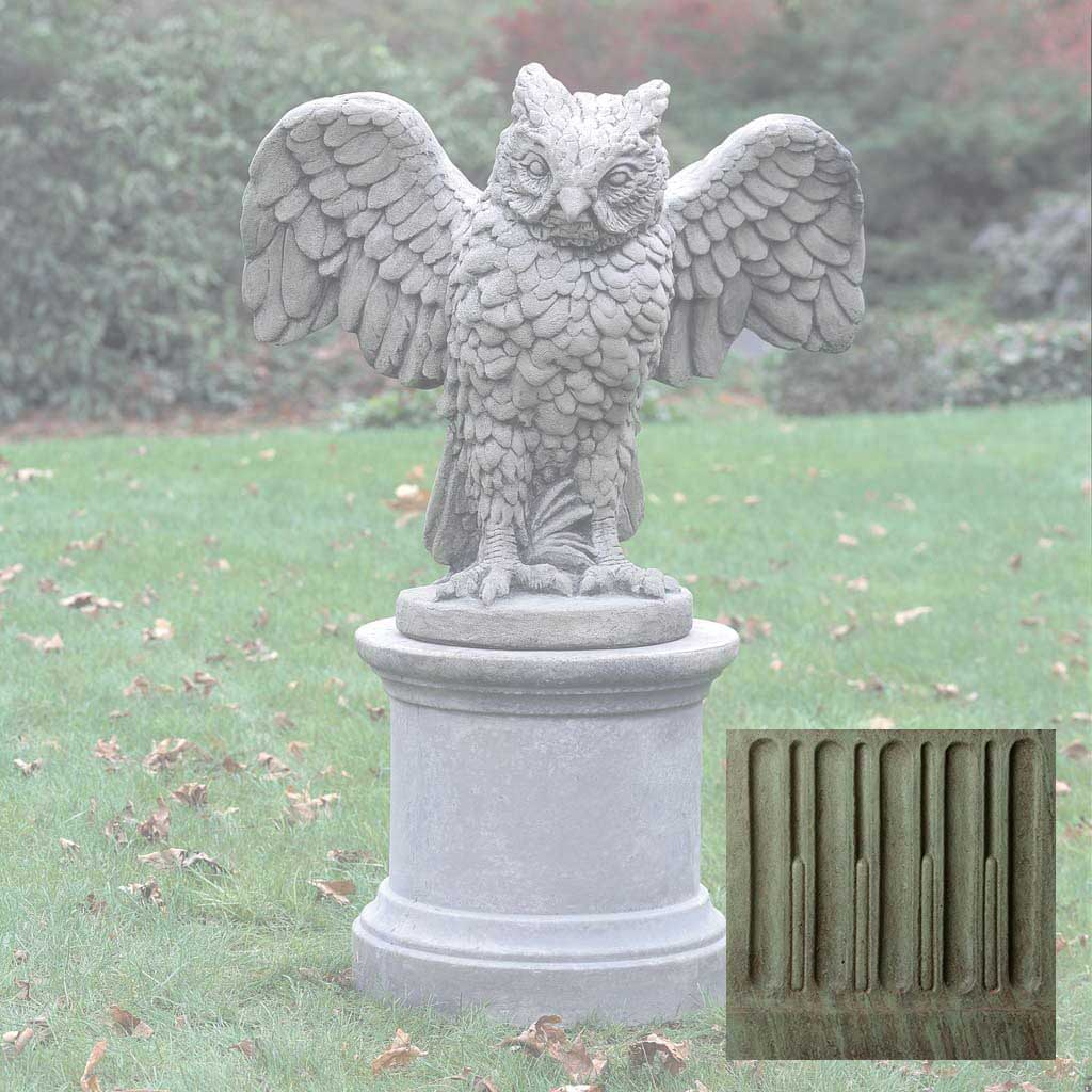 Campania Soaring Owl Garden Statue - A-267 - Image 4