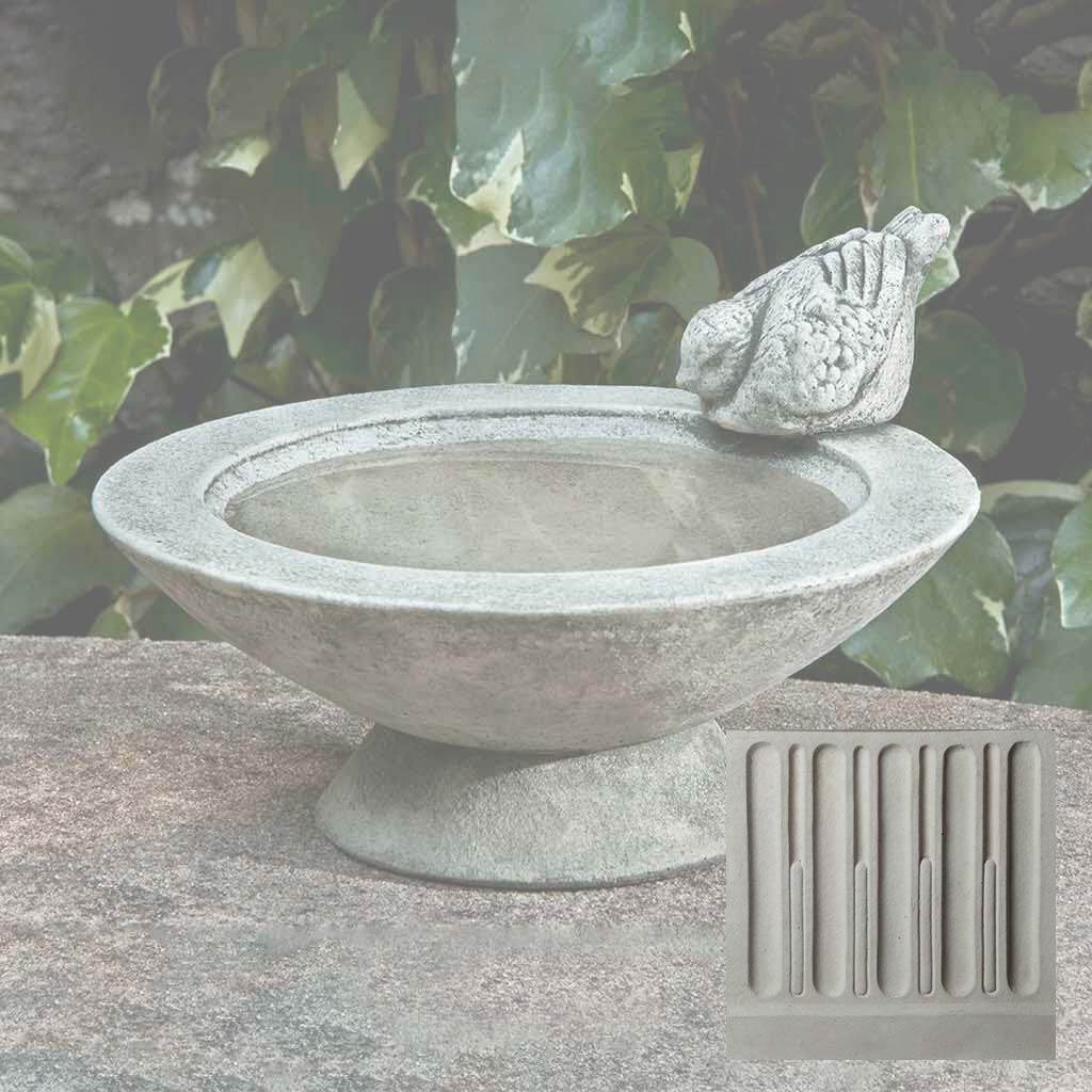 Campania Songbird's Rest Birdbath - B-140 - Image 11