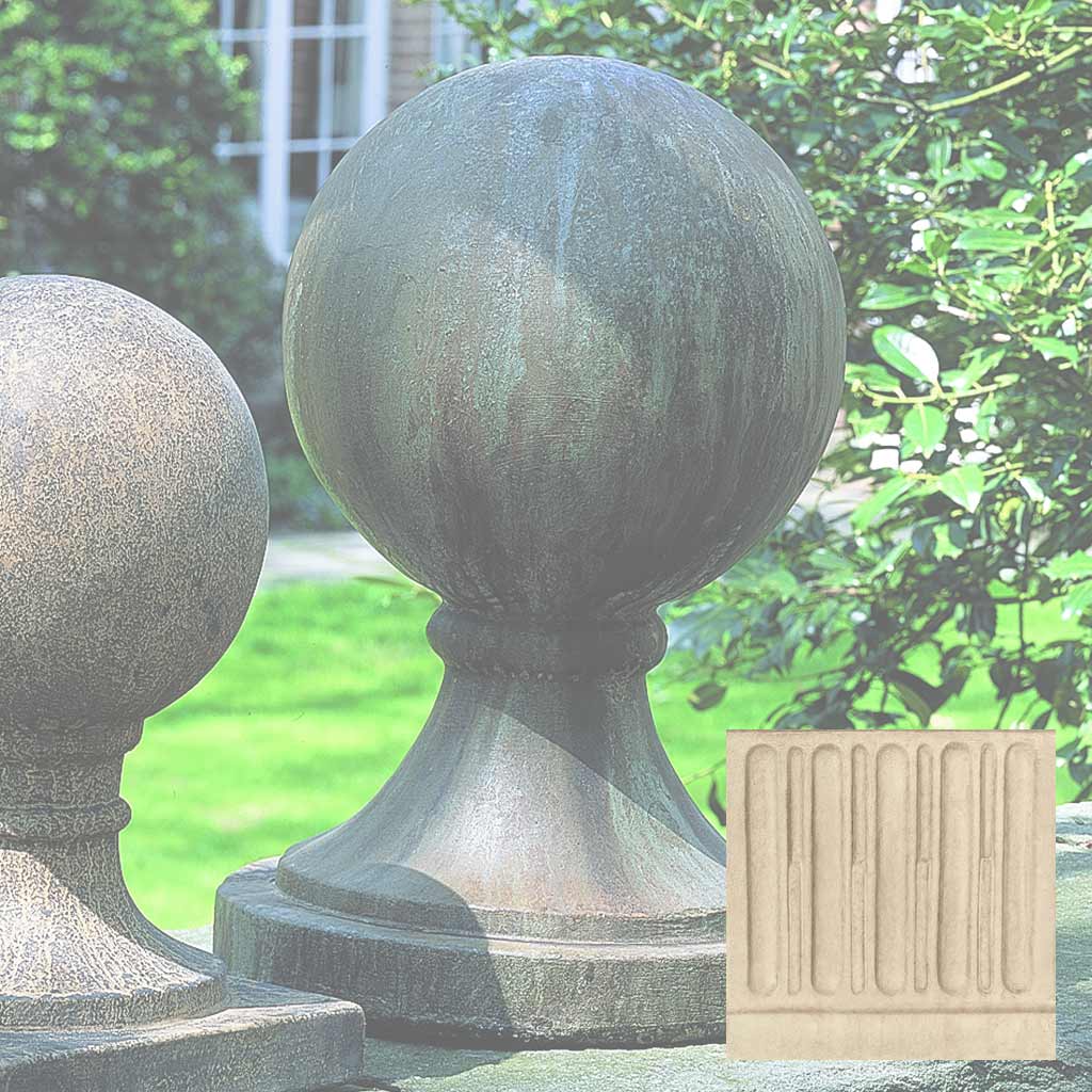 Campania Sphere Round Base, Large Garden Statue - S-204 - Image 6