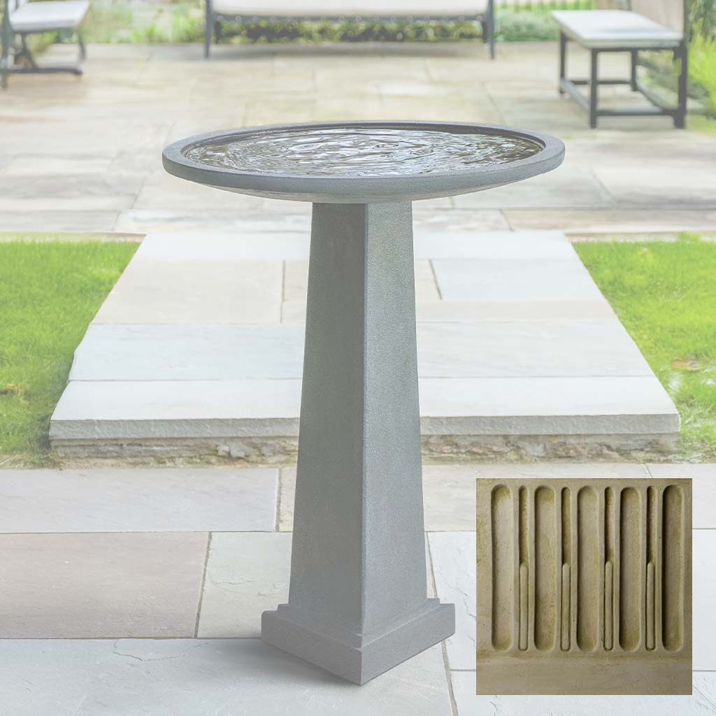 Campania Spire Birdbath - B-212 - Image 7