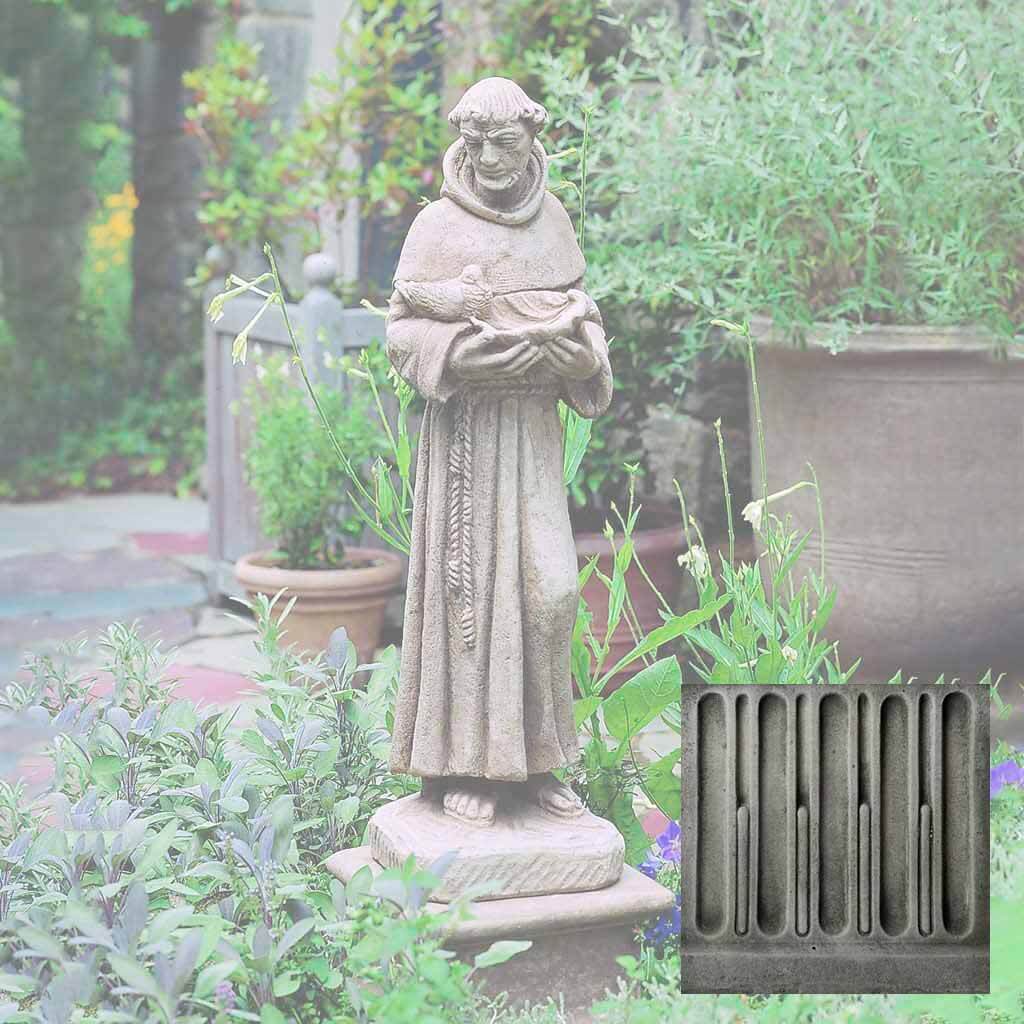 Campania St. Francis w/ Shell Garden Statue - R-024 - Image 3