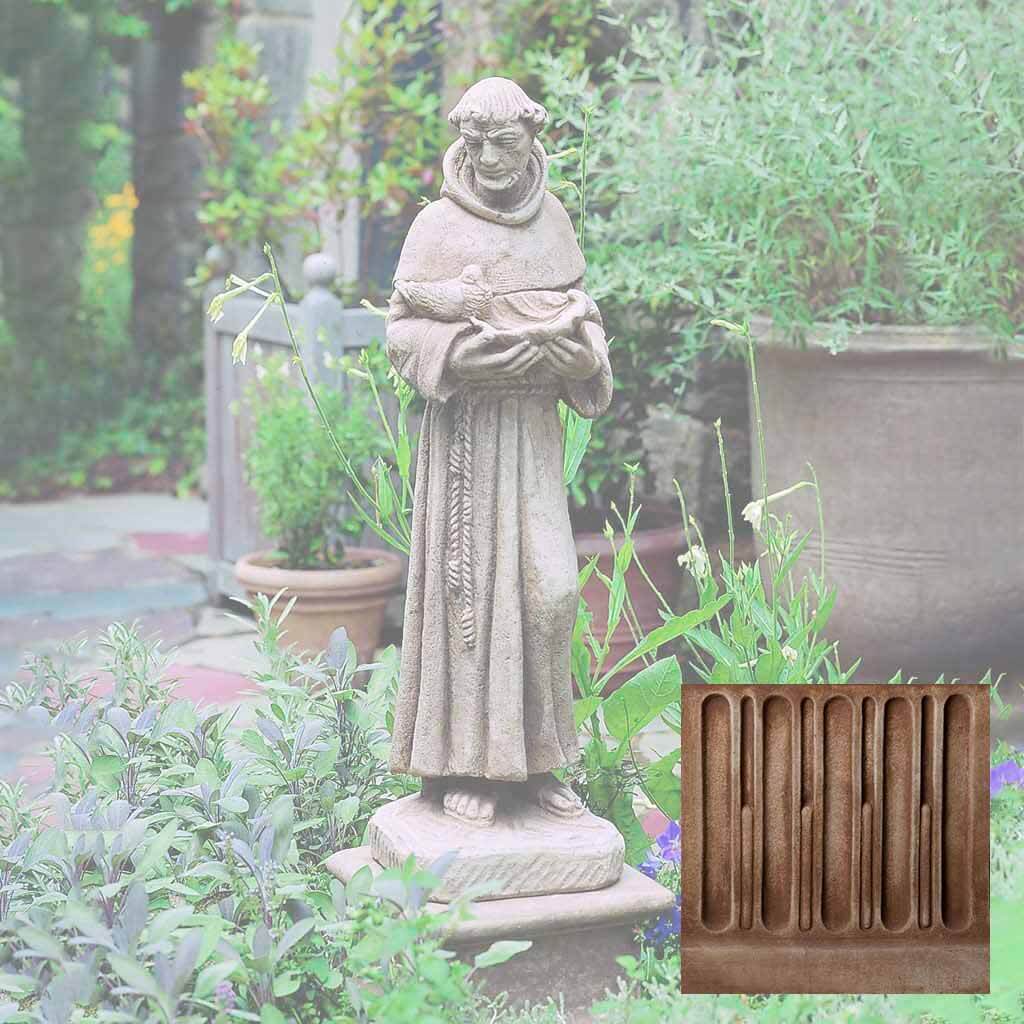 Campania St. Francis w/ Shell Garden Statue - R-024 - Image 4