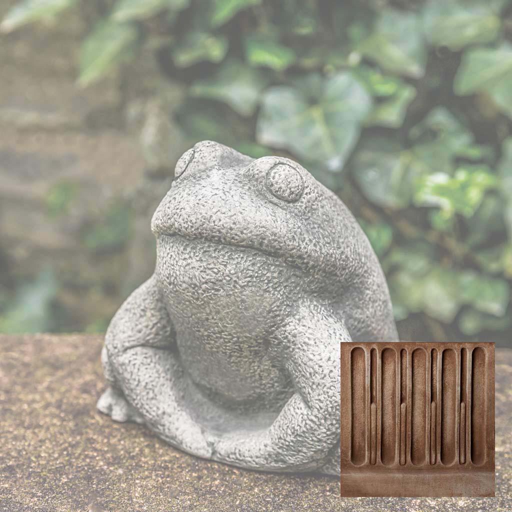 Campania Stone Frog Garden Statue - A-637 - Image 4