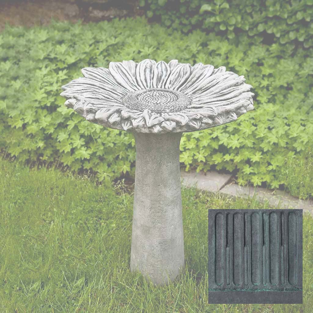 Campania Sunflower Birdbath - B-154 - Image 10