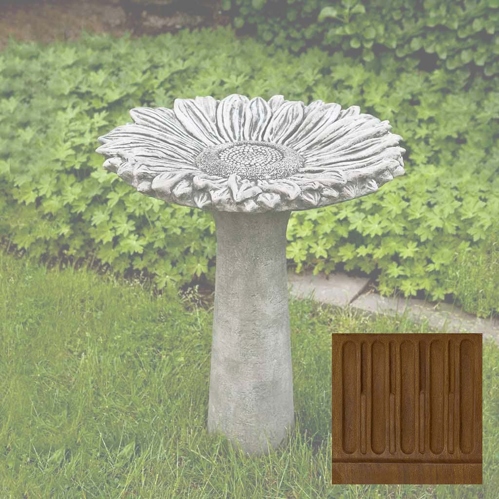 Campania Sunflower Birdbath - B-154 - Image 13