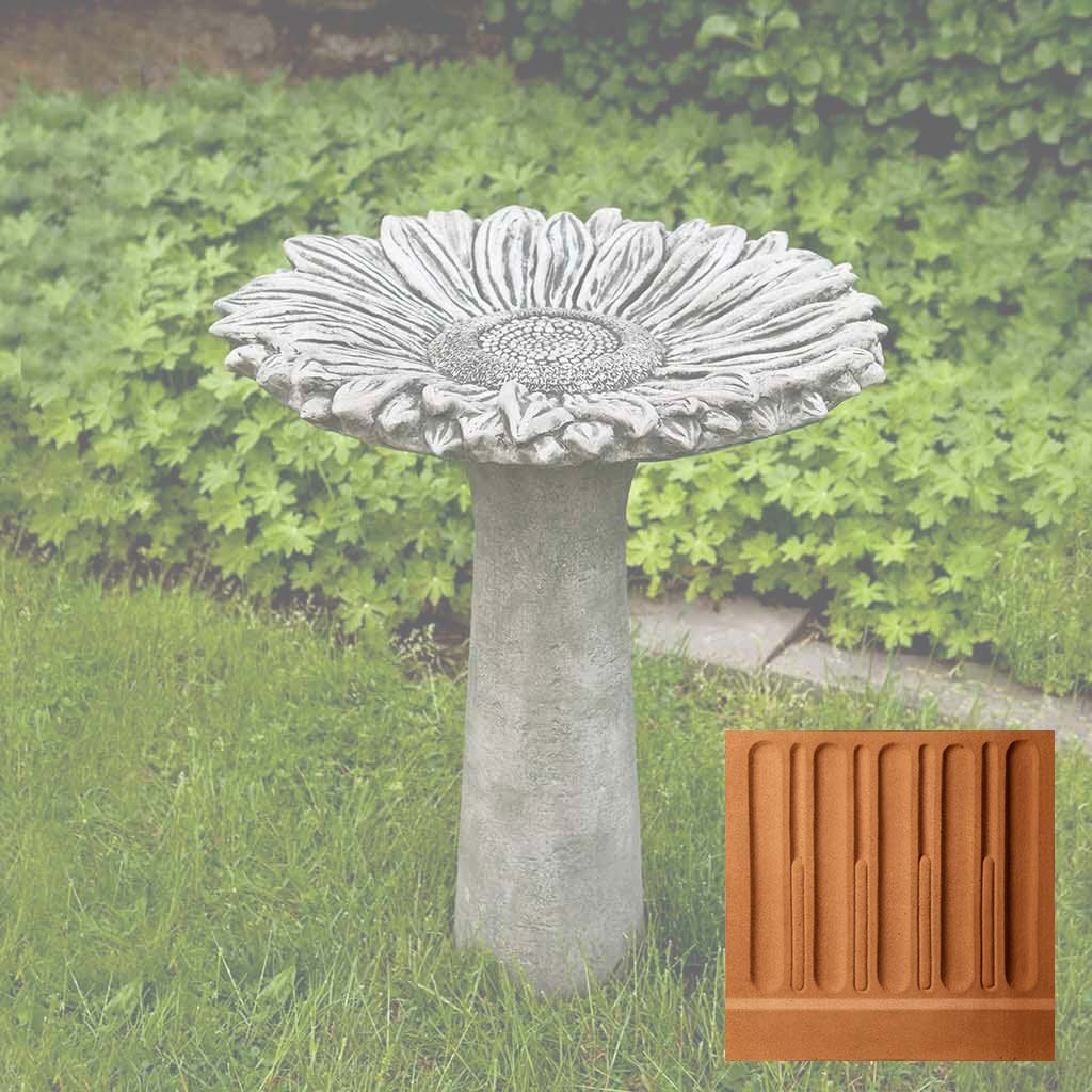 Campania Sunflower Birdbath - B-154 - Image 14