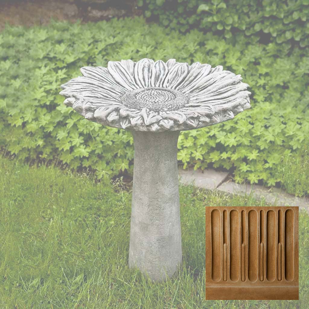 Campania Sunflower Birdbath - B-154 - Image 15