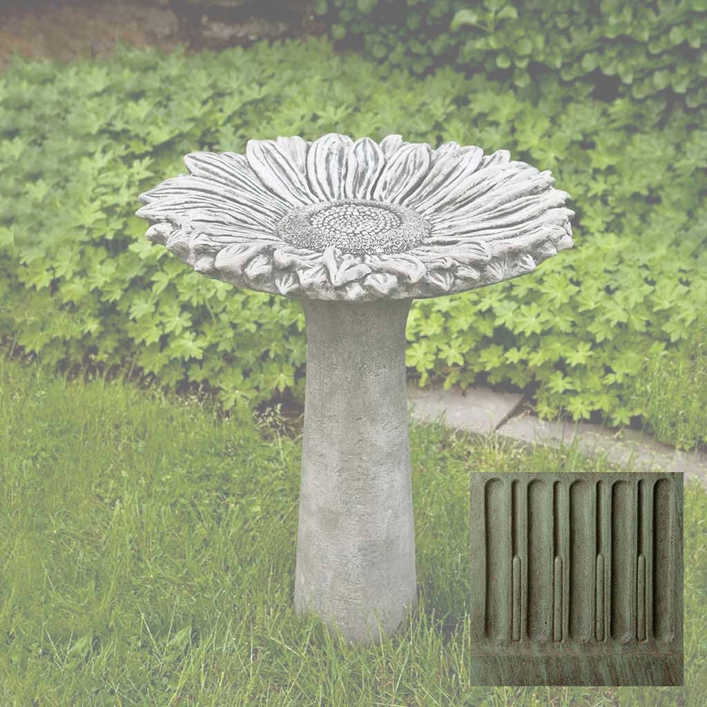 Campania Sunflower Birdbath - B-154 - Image 4