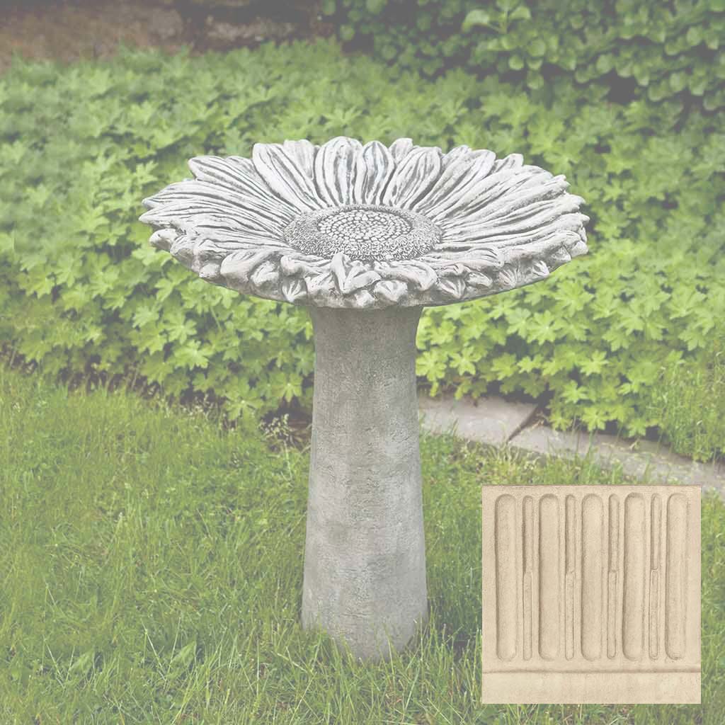 Campania Sunflower Birdbath - B-154 - Image 7