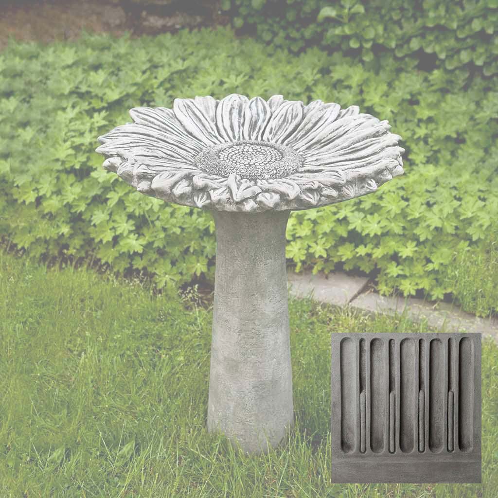 Campania Sunflower Birdbath - B-154 - Image 9