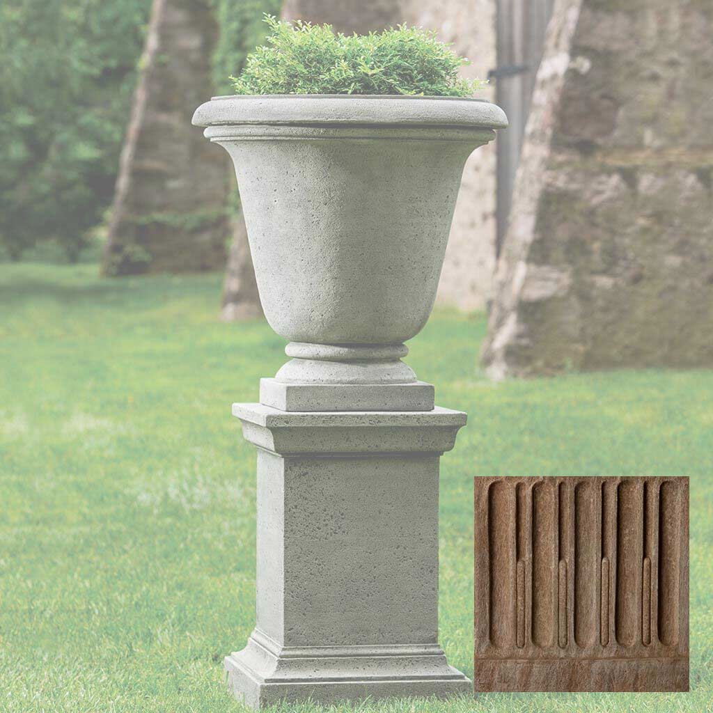 Campania Textured Hampton Urn with Pedestal - PPD-554 - Image 2