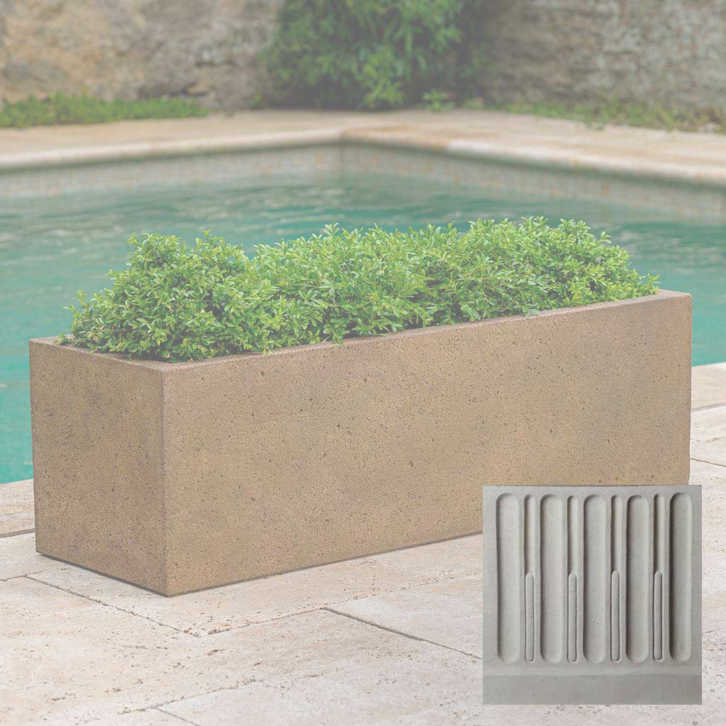 Campania Textured Trough Planter - P-908 - Image 11