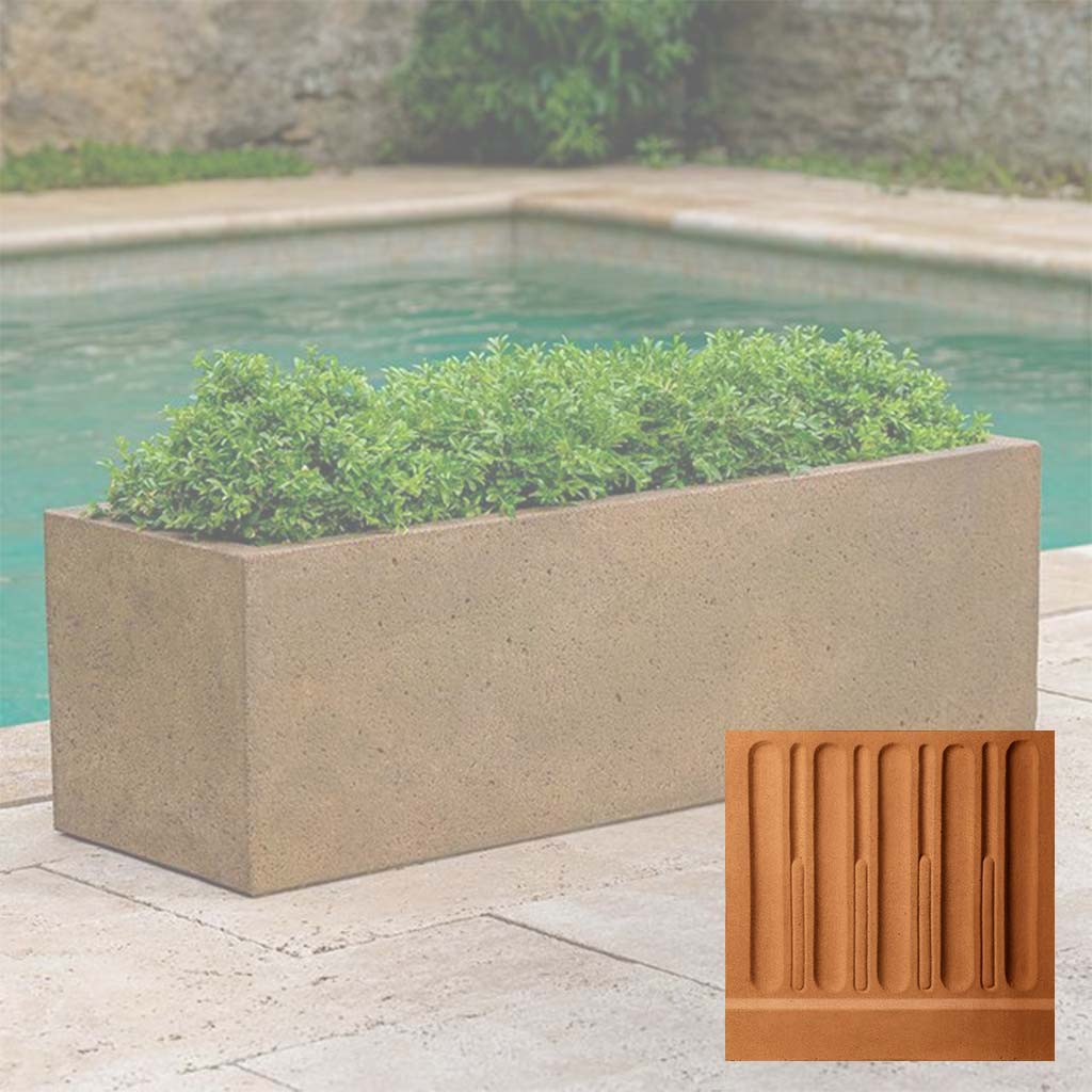 Campania Textured Trough Planter - P-908 - Image 14