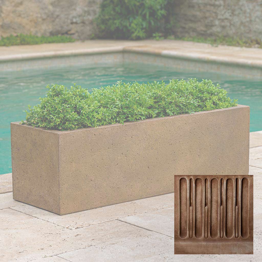 Campania Textured Trough Planter - P-908 - Image 3