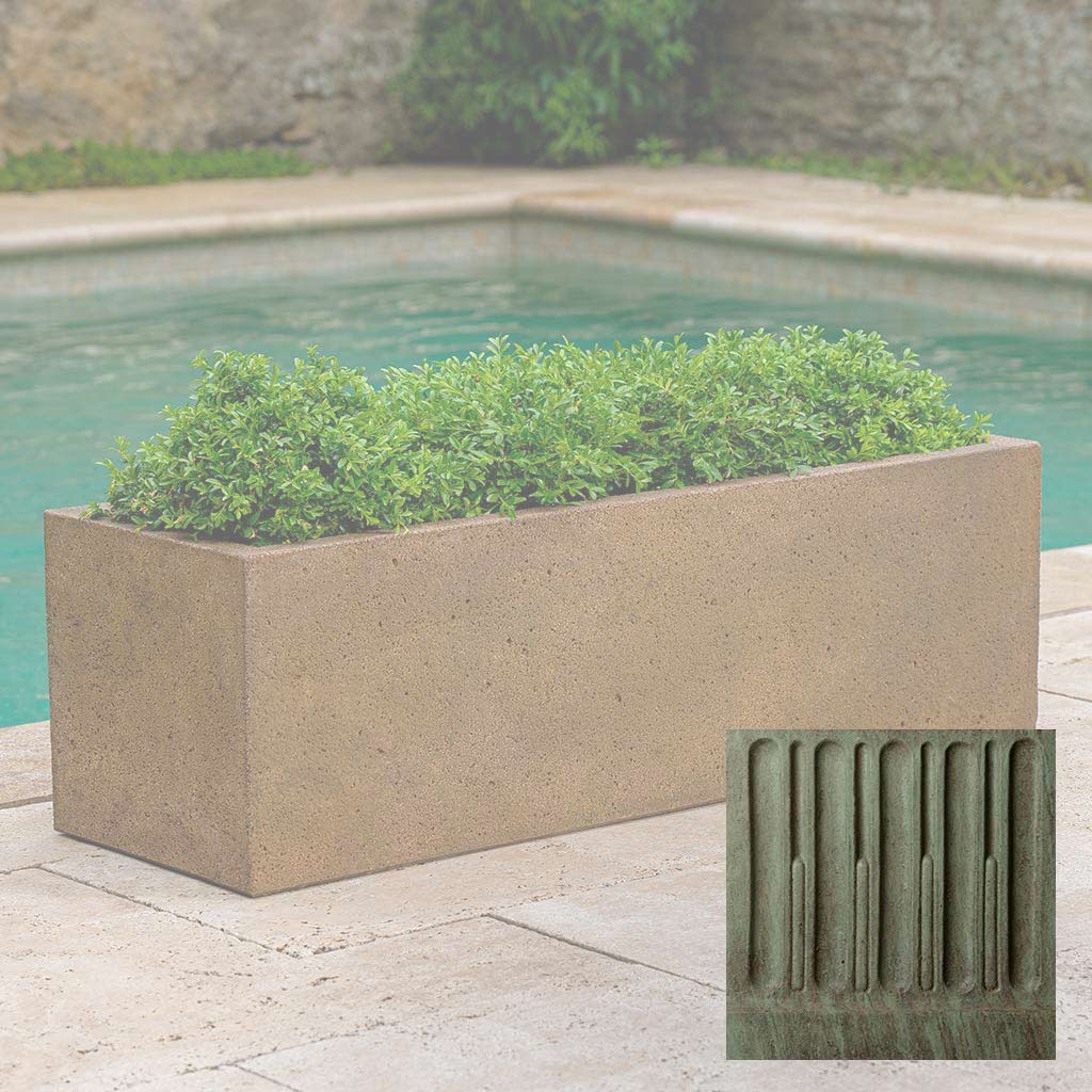 Campania Textured Trough Planter - P-908 - Image 4
