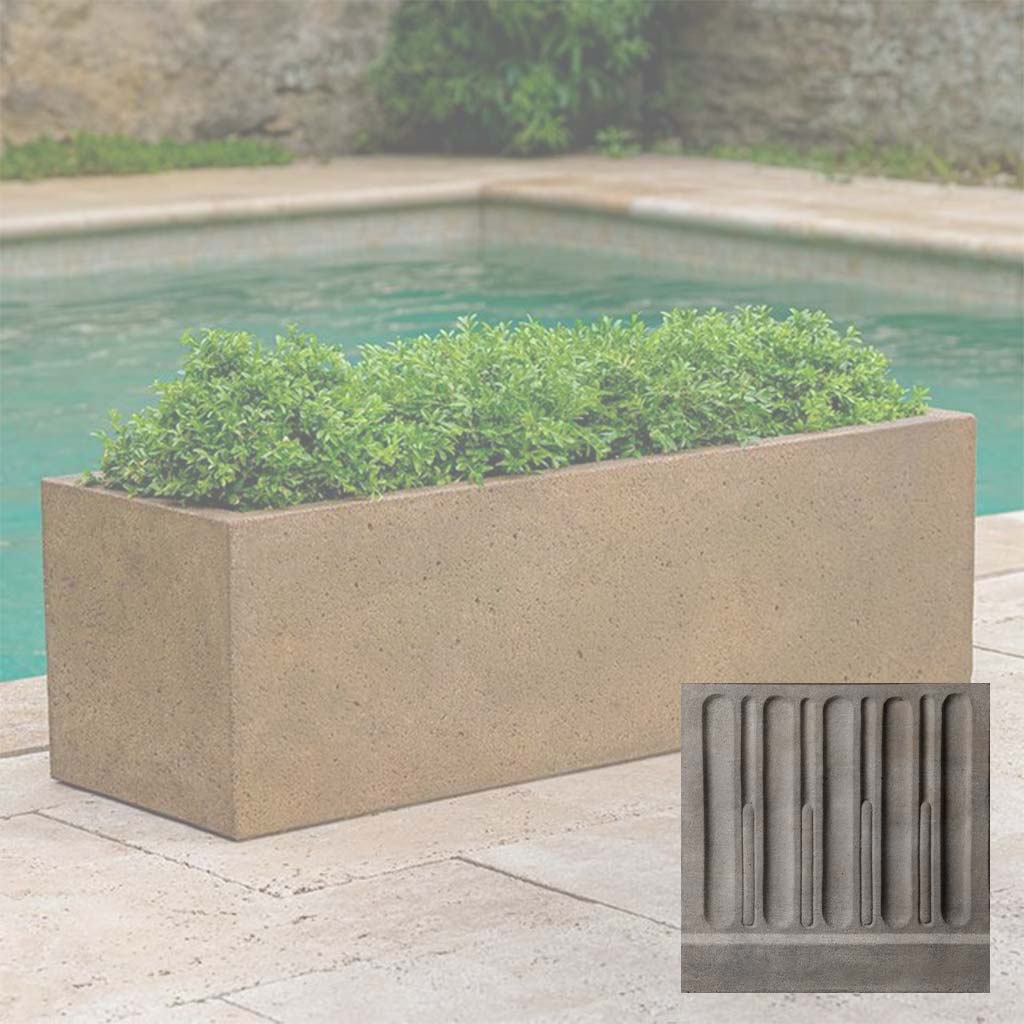 Campania Textured Trough Planter - P-908 - Image 5