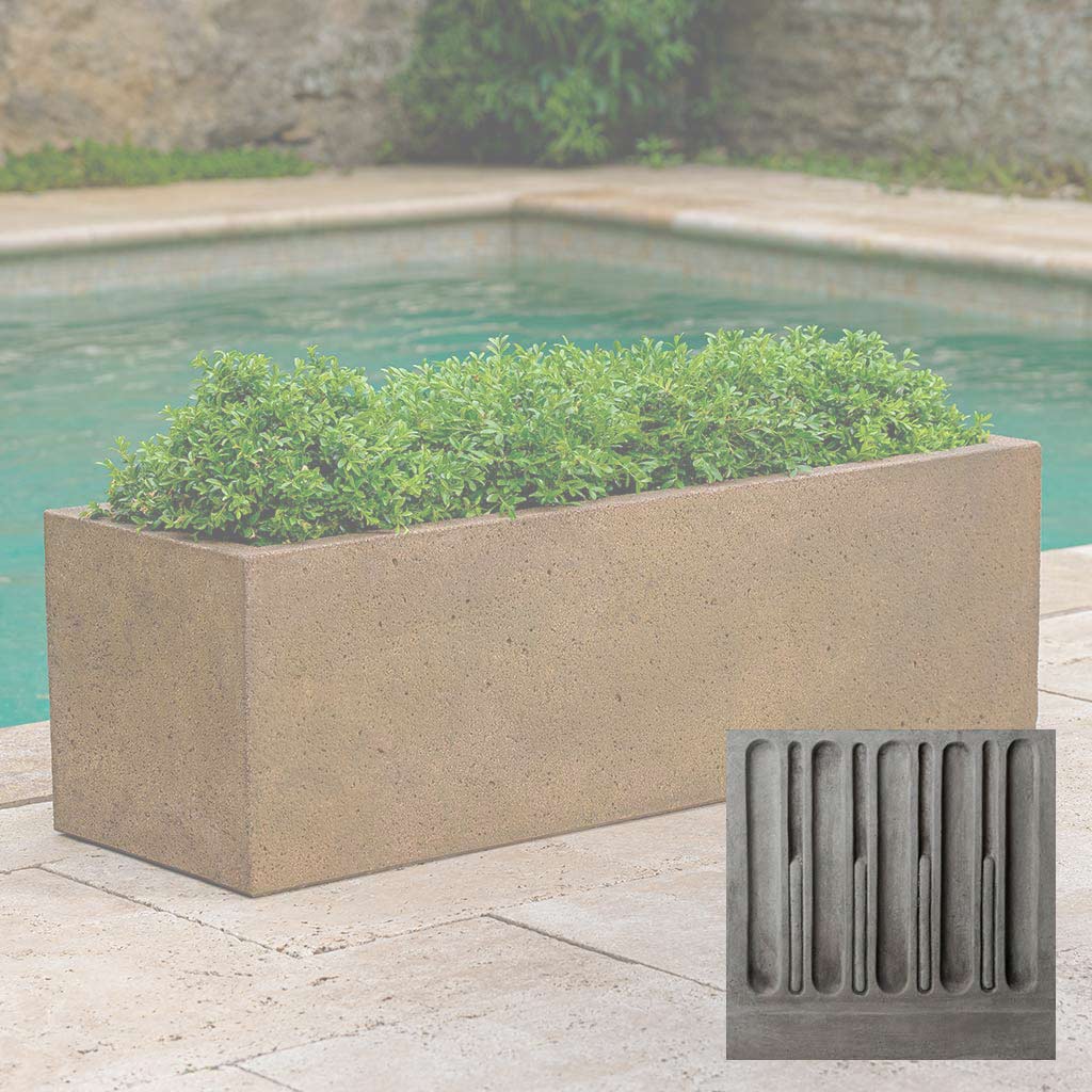 Campania Textured Trough Planter - P-908 - Image 9