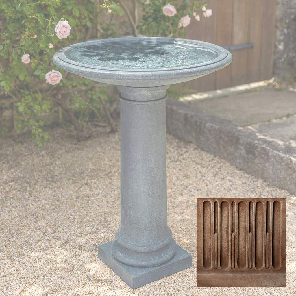 Campania The Hampton Birdbath - B-192 - Image 4