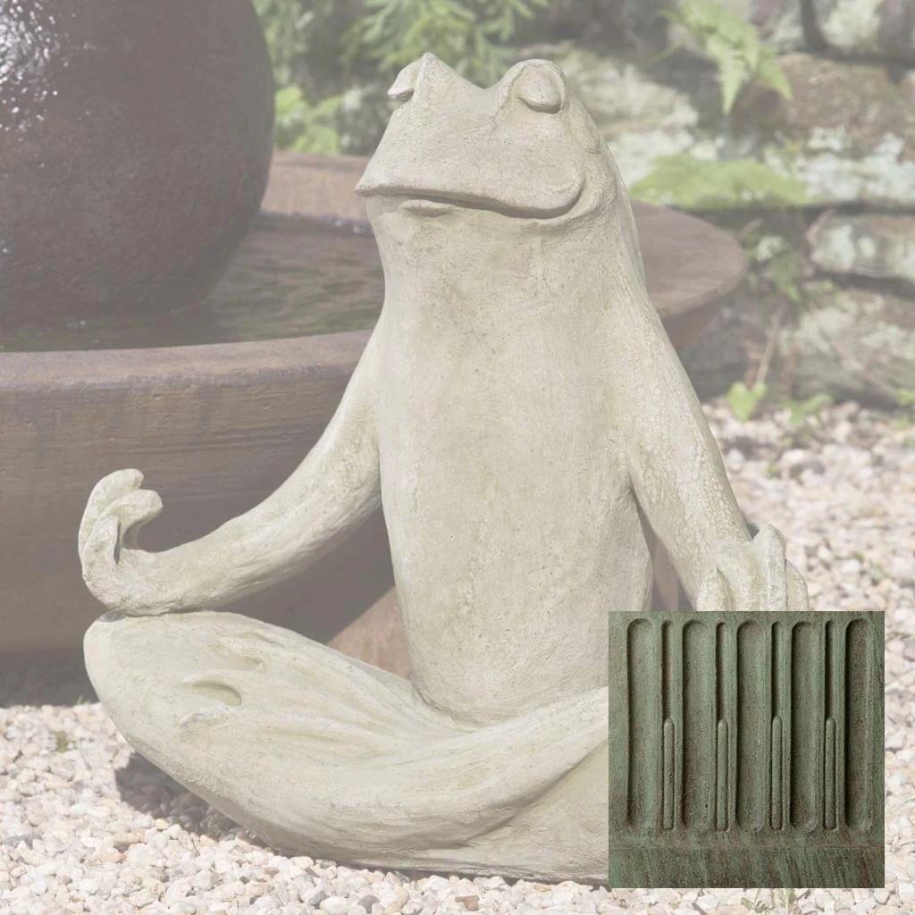 Campania Totally Zen Frog Garden Statue - A-393 - Image 5