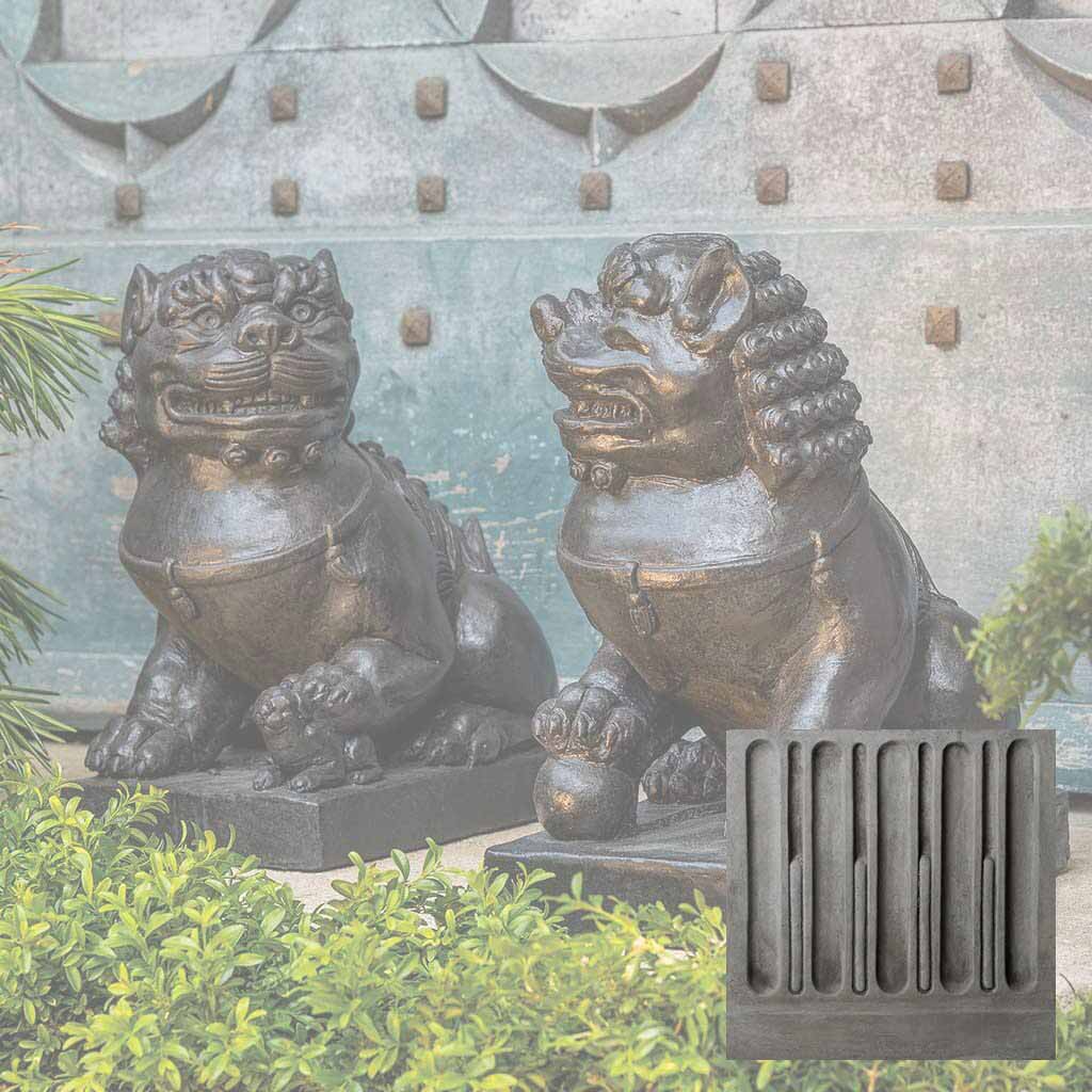 Campania Traditional Foo Dog Set Garden Statue - OR-175 SET - Image 10