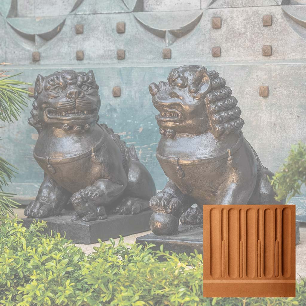 Campania Traditional Foo Dog Set Garden Statue - OR-175 SET - Image 14