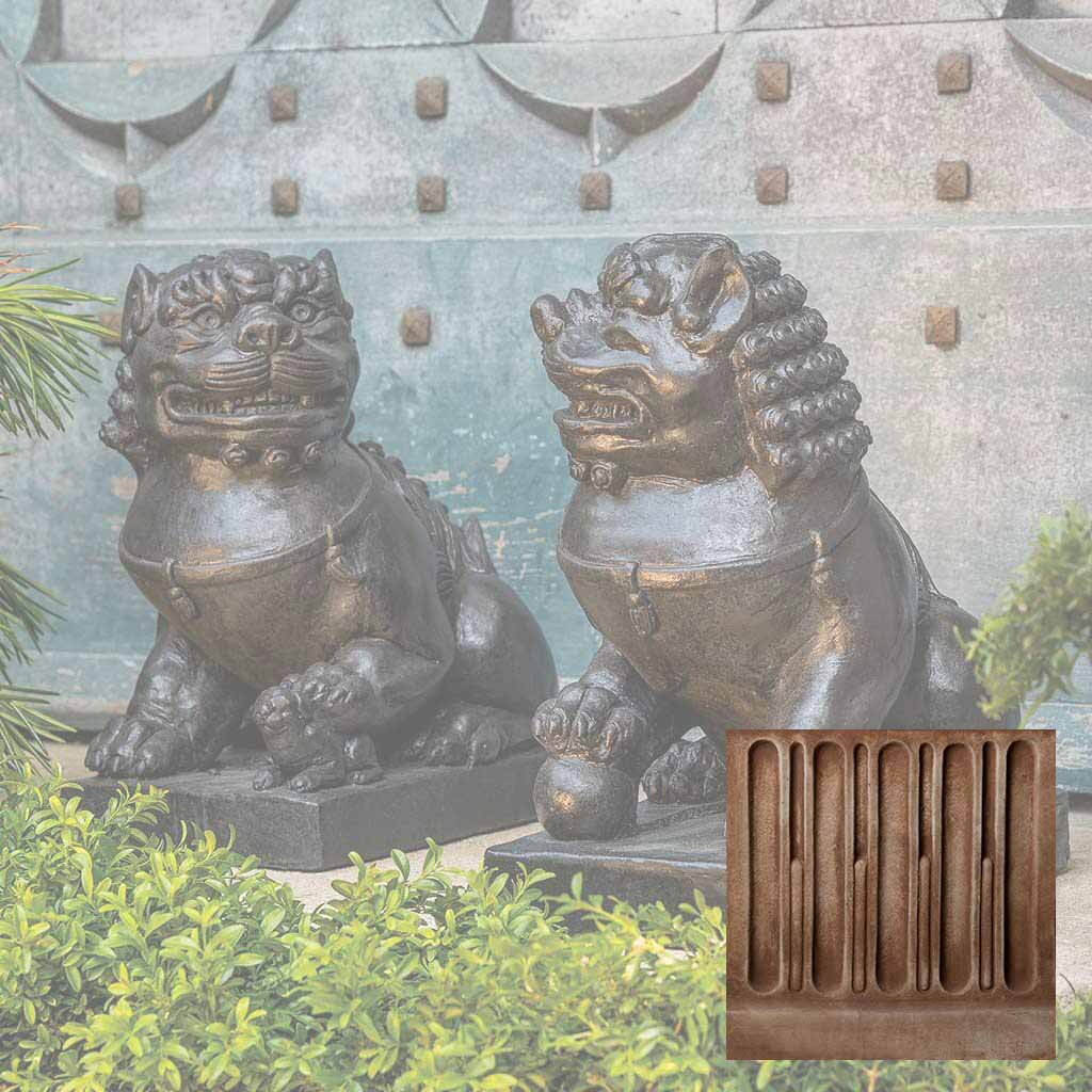 Campania Traditional Foo Dog Set Garden Statue - OR-175 SET - Image 4