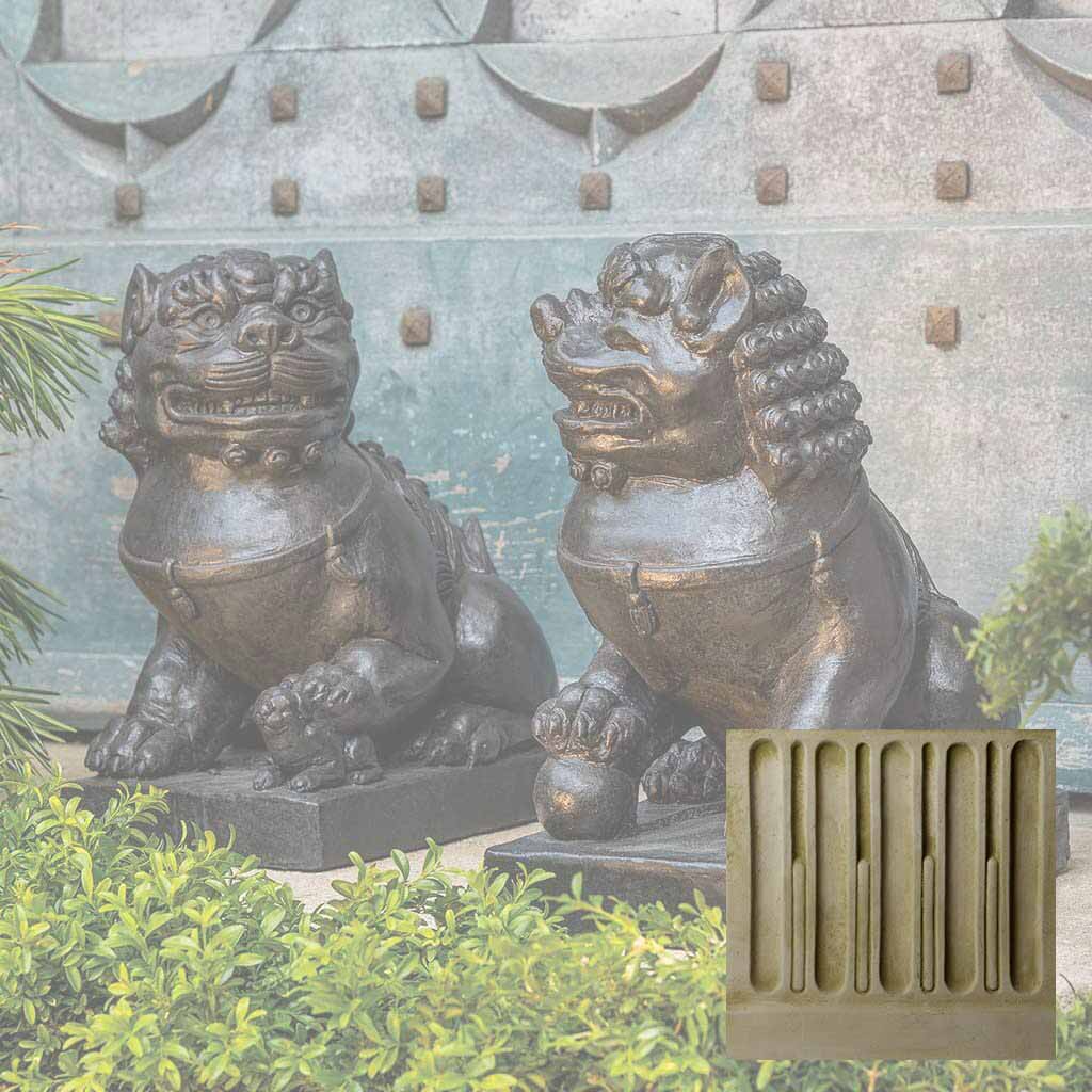 Campania Traditional Foo Dog Set Garden Statue - OR-175 SET - Image 7