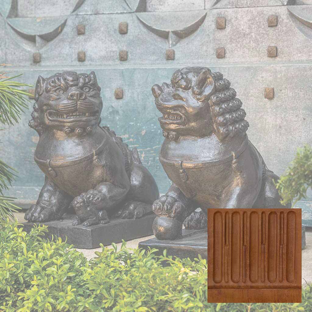 Campania Traditional Foo Dog Set Garden Statue - OR-175 SET - Image 9