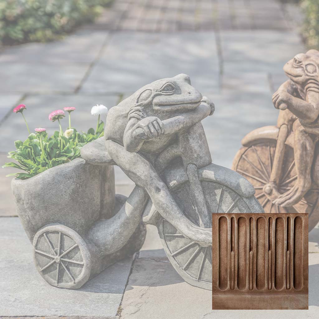 Campania Tricycle Frog Planter Garden Statue - A-588 - Image 3