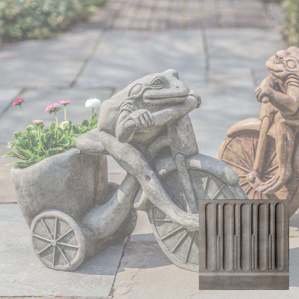 Campania Tricycle Frog Planter Garden Statue - A-588 - Image 5