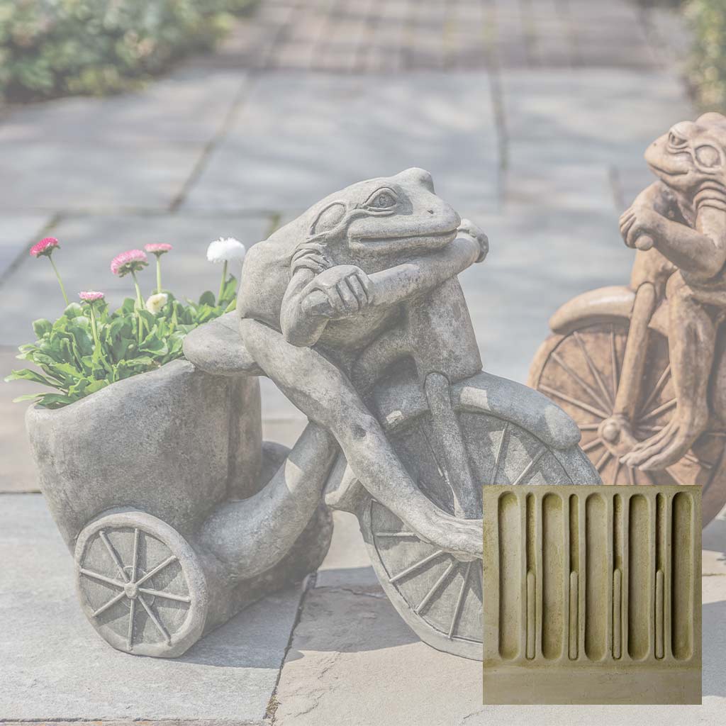 Campania Tricycle Frog Planter Garden Statue - A-588 - Image 6