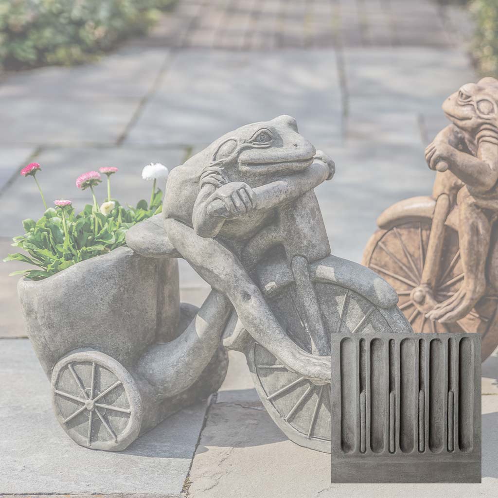 Campania Tricycle Frog Planter Garden Statue - A-588 - Image 9