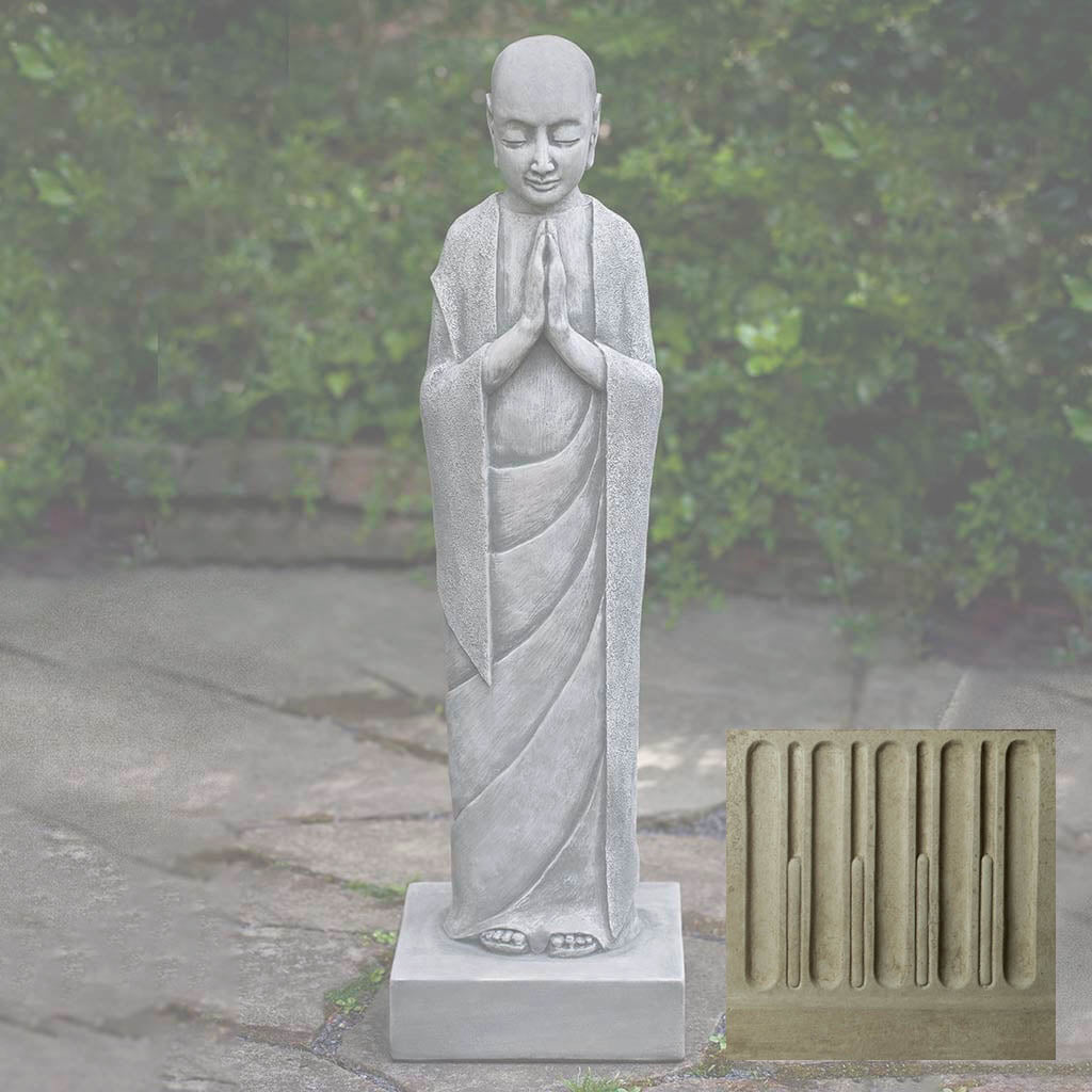 Campania Venerable Monk Garden Statue - OR-159 - Image 14