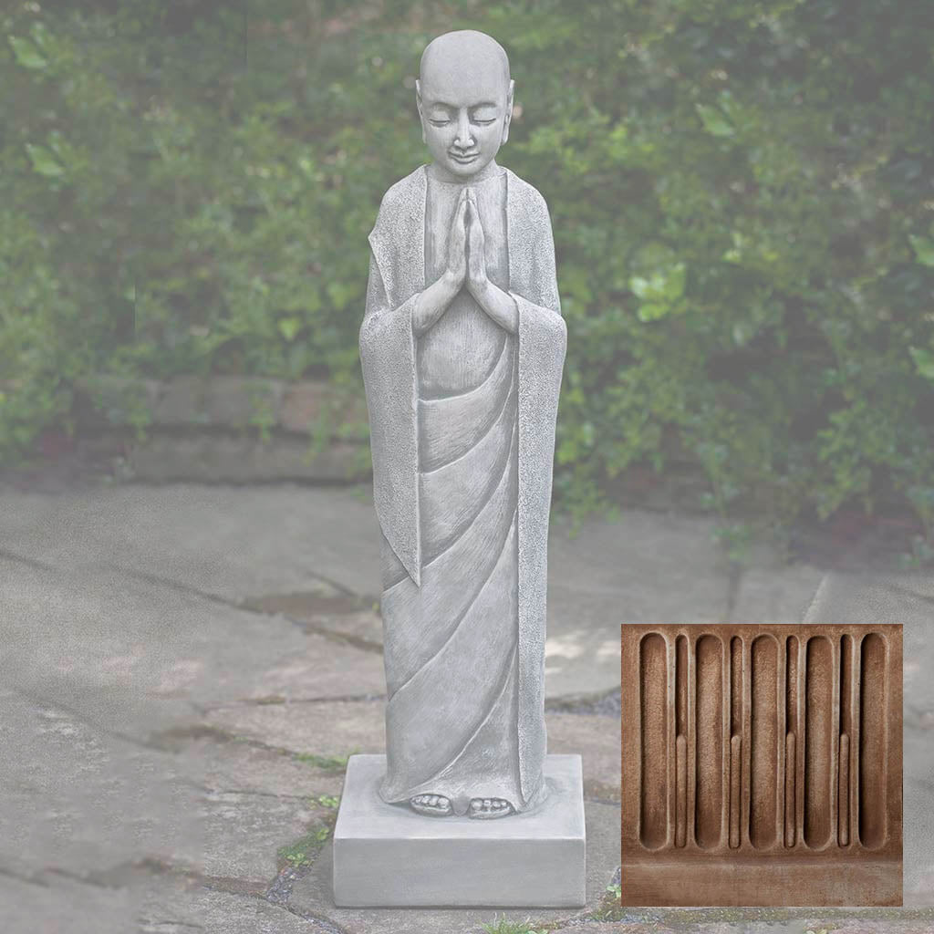 Campania Venerable Monk Garden Statue - OR-159 - Image 3