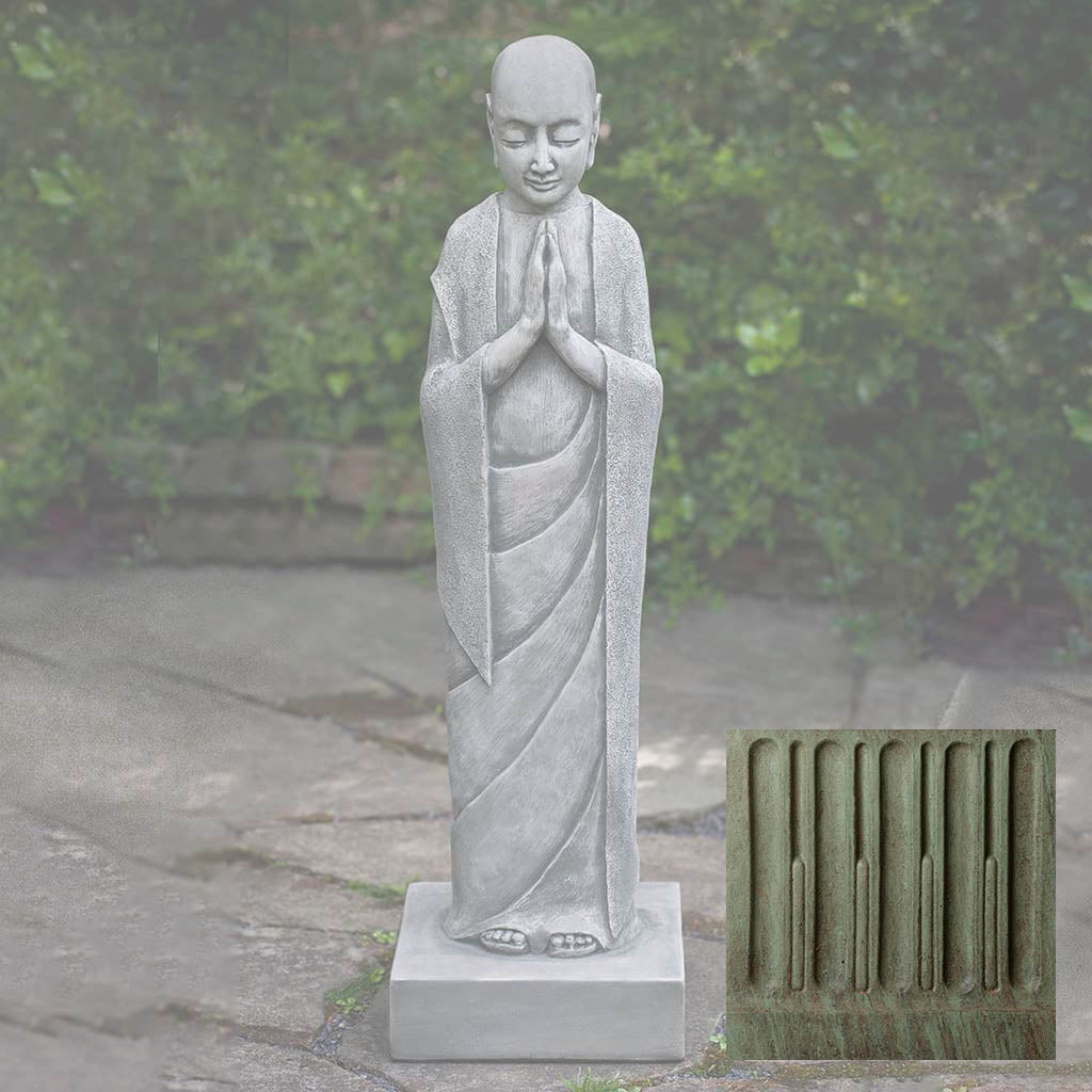 Campania Venerable Monk Garden Statue - OR-159 - Image 4