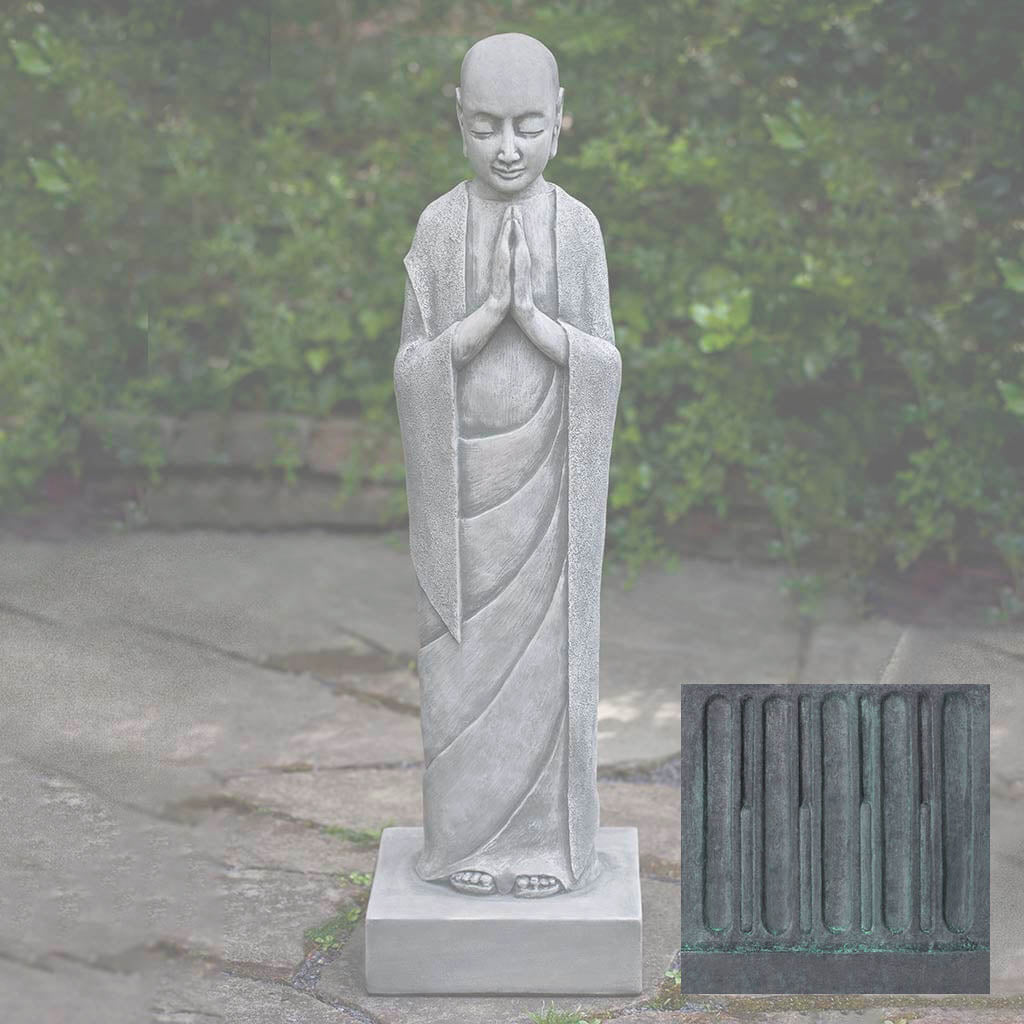 Campania Venerable Monk Garden Statue - OR-159 - Image 9