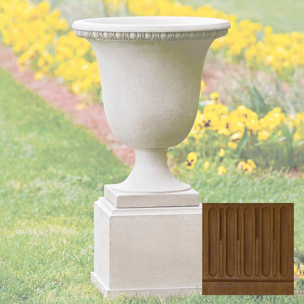 Campania Wburg Egg and Dart Urn w/ Classic Short Pedestal - PPD-467 - Image 14