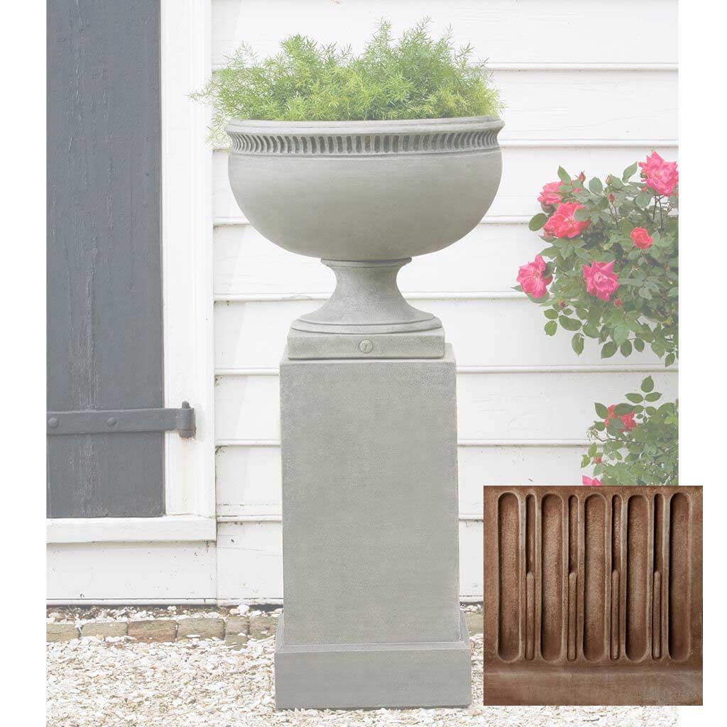Campania Wburg Tayloe House Urn w/ Classic Tall Pedestal - PPD-459 - Image 3