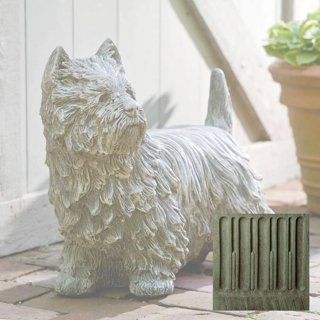 Campania Westie Garden Statue - A-380 - Image 4