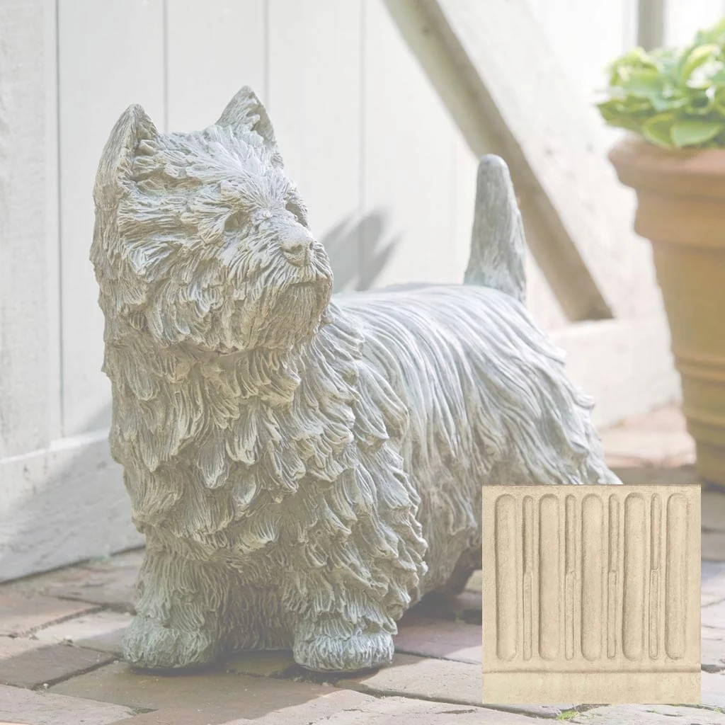 Campania Westie Garden Statue - A-380 - Image 6